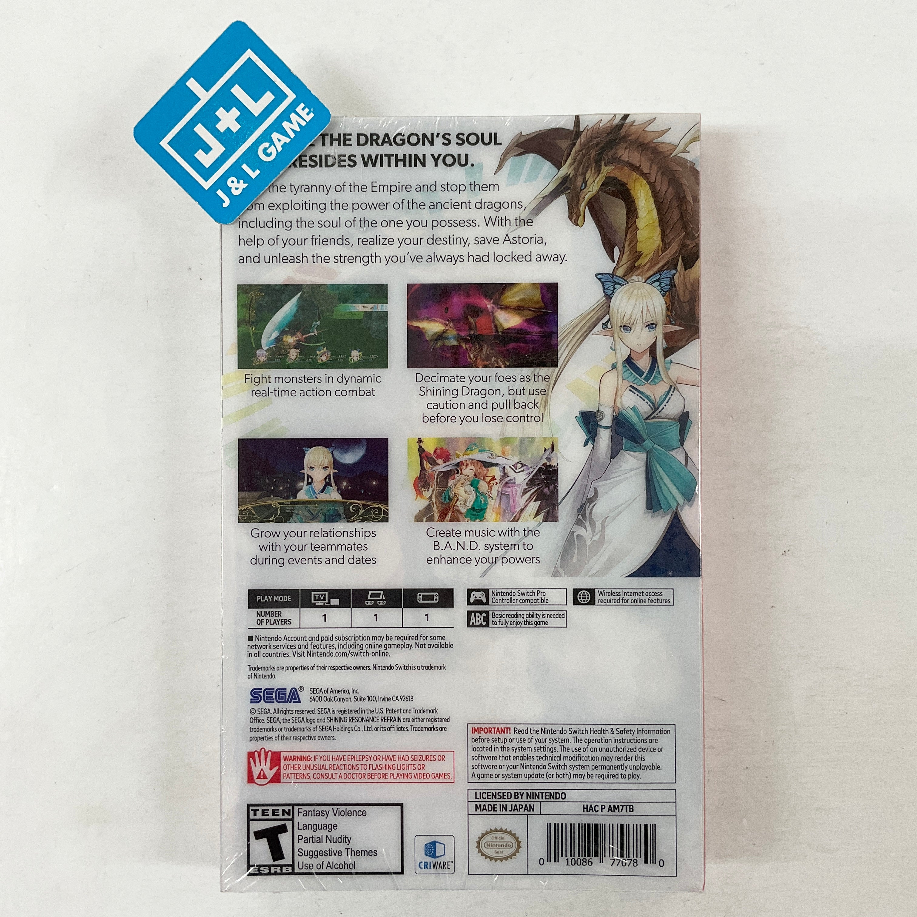 Shining Resonance Refrain: Draconic Launch Edition - (NSW) Nintendo Switch Video Games SEGA   