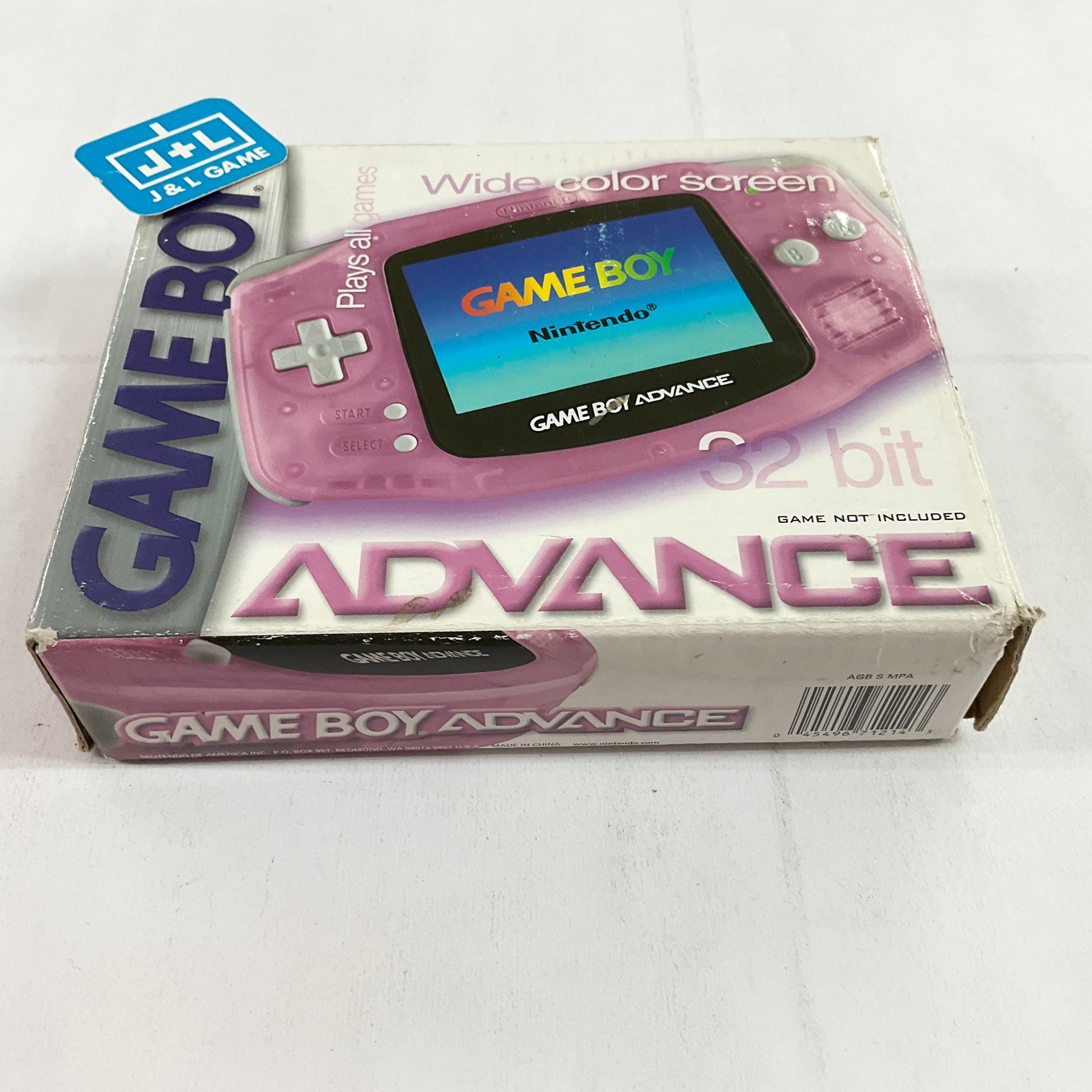 Nintendo Game Boy Advance (Clear Pink) - (GBA) Game Boy Advance [Pre-Owned] Consoles Nintendo   