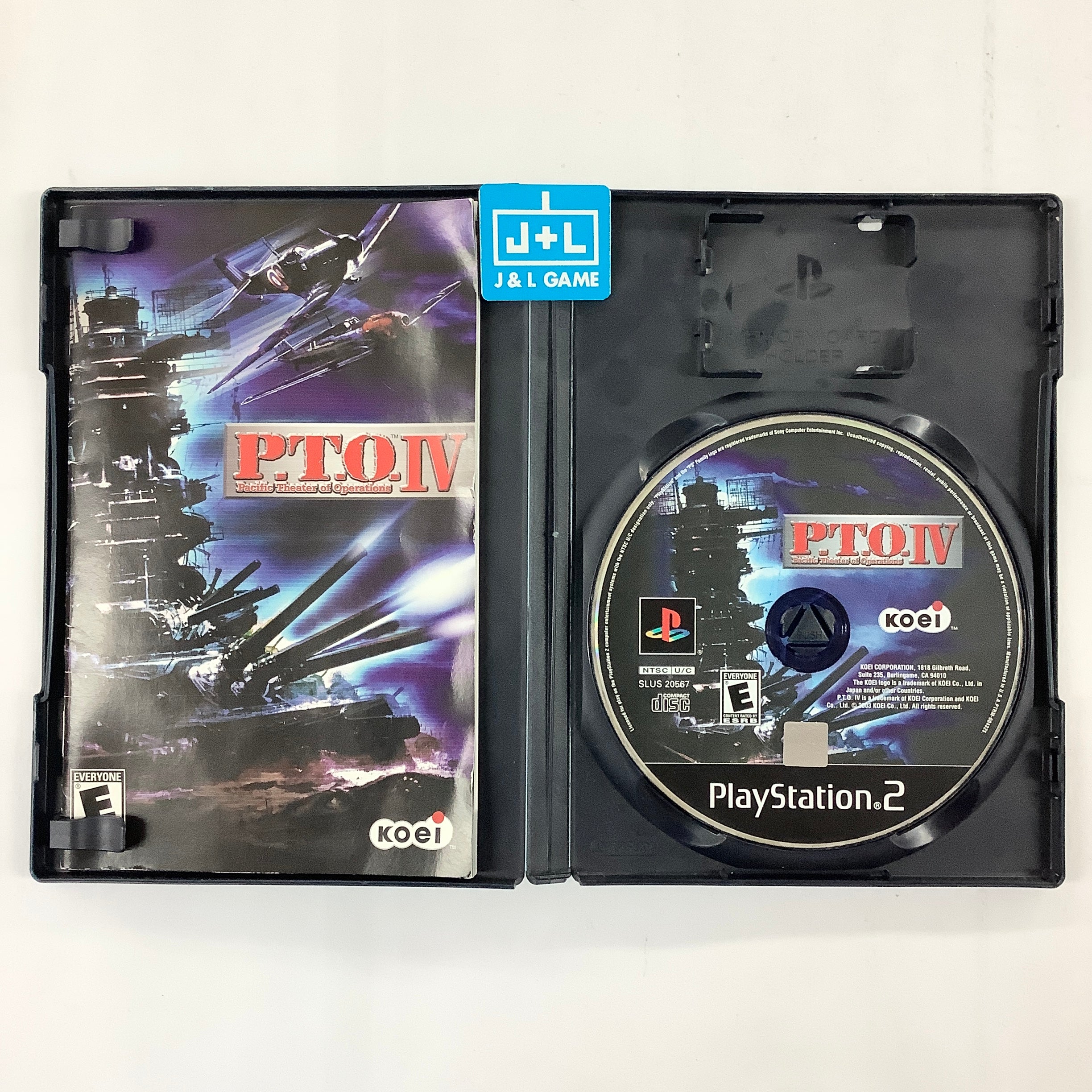P.T.O. IV: Pacific Theater of Operations - (PS2) PlayStation 2 [Pre-Owned] Video Games Koei   