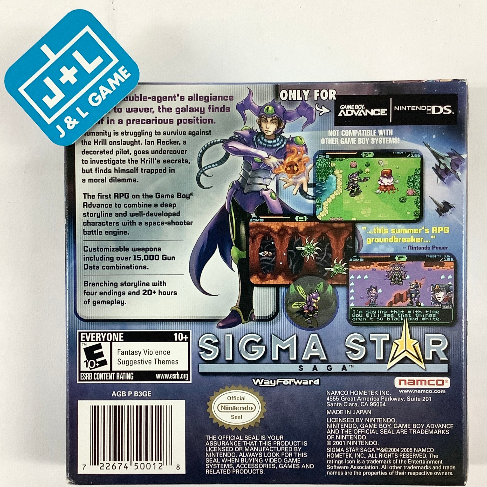 Sigma Star Saga - (GBA) Game Boy Advance [Pre-Owned] Video Games Namco   