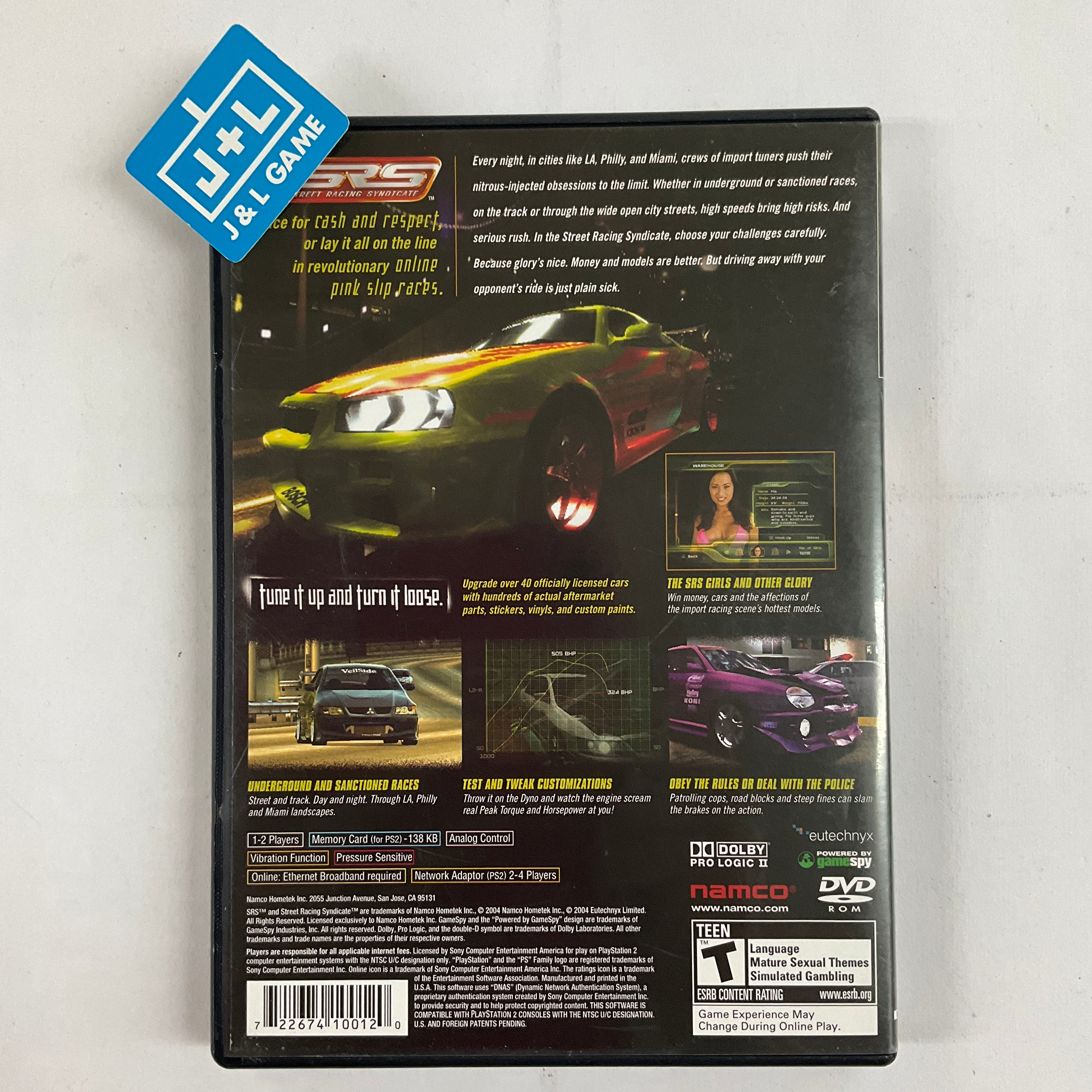 Street Racing Syndicate - (PS2) PlayStation 2 [Pre-Owned] Video Games Namco   