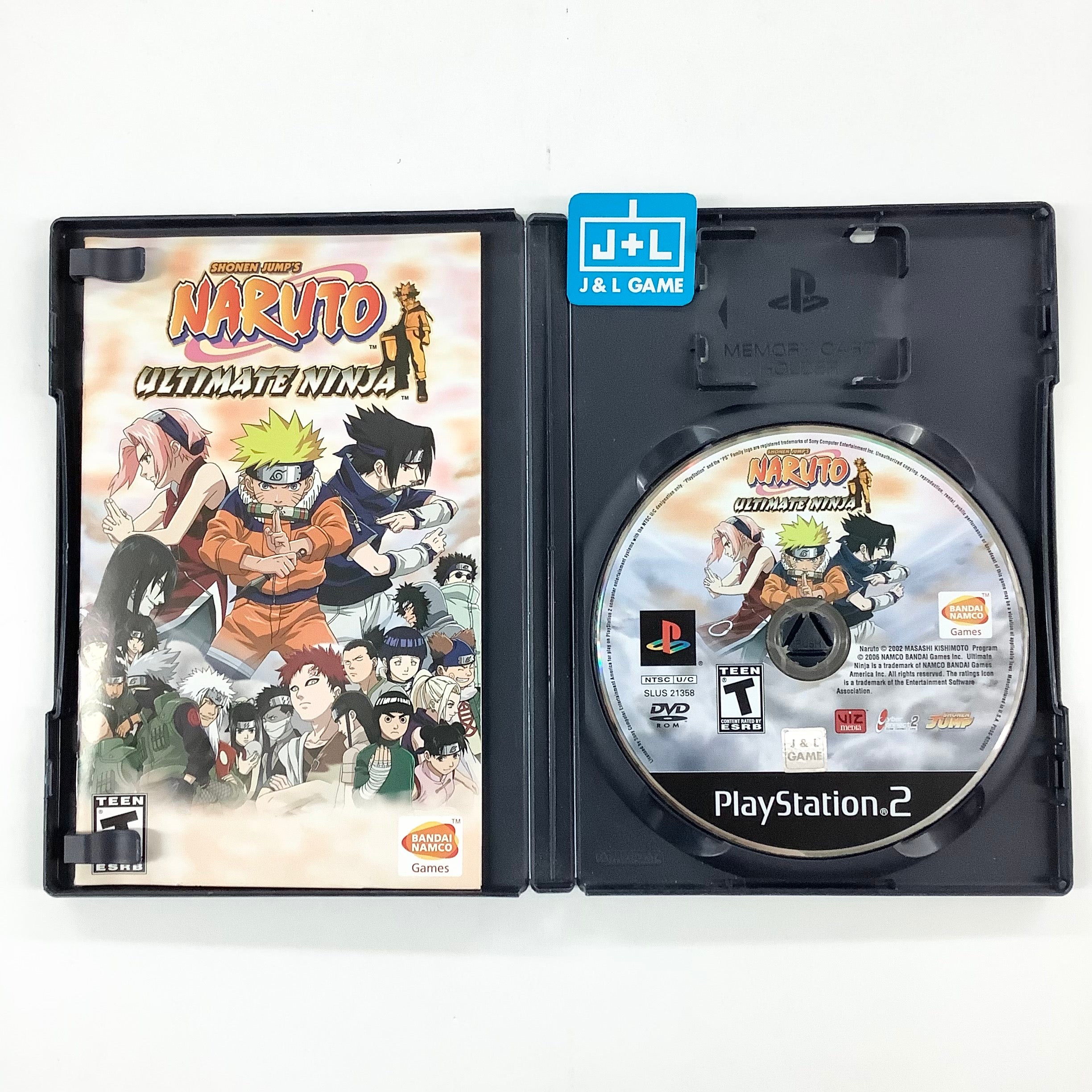 Naruto: Ultimate Ninja - (PS2) PlayStation 2 [Pre-Owned] Video Games Namco Bandai Games   