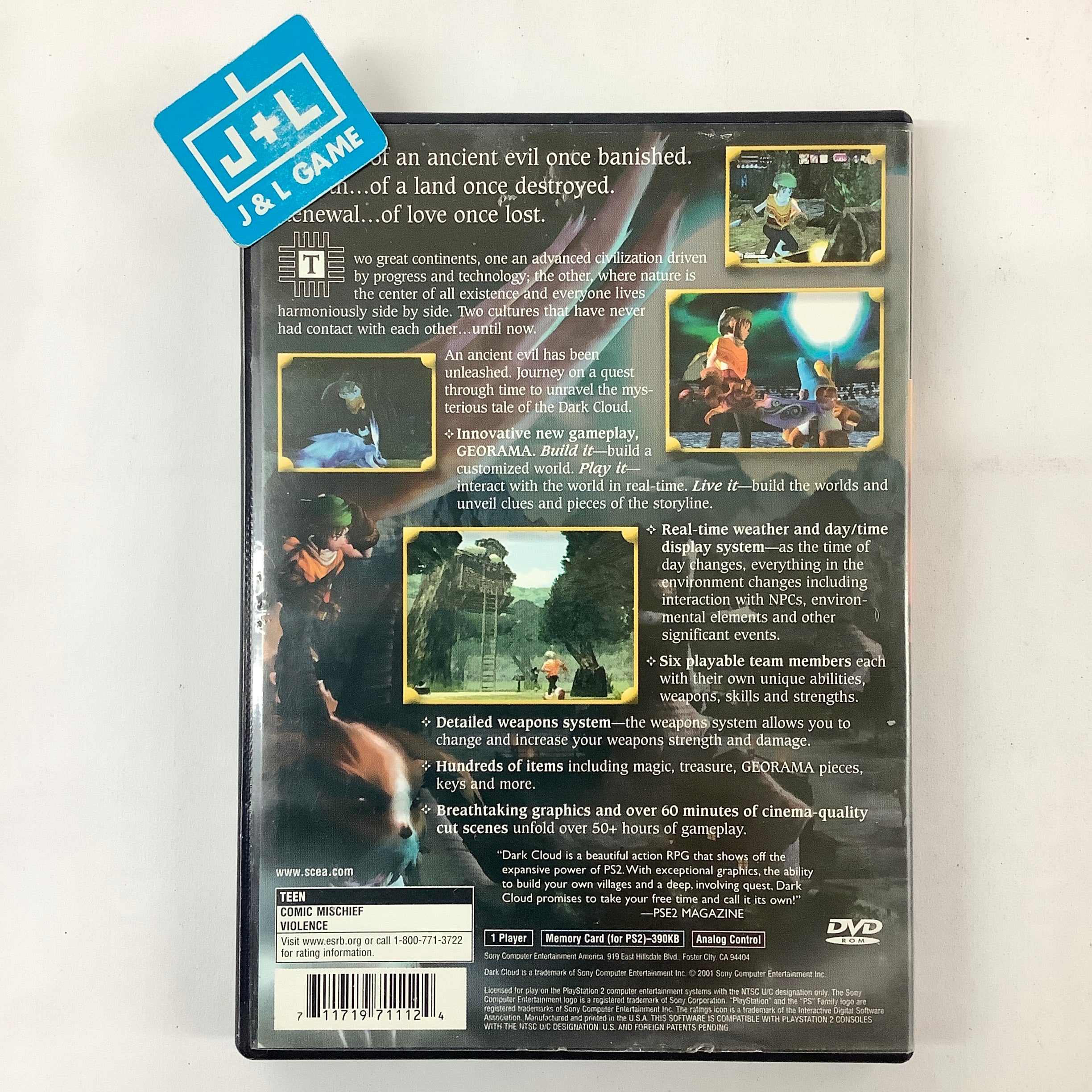 Dark Cloud - (PS2) PlayStation 2 [Pre-Owned] Video Games SCEA   