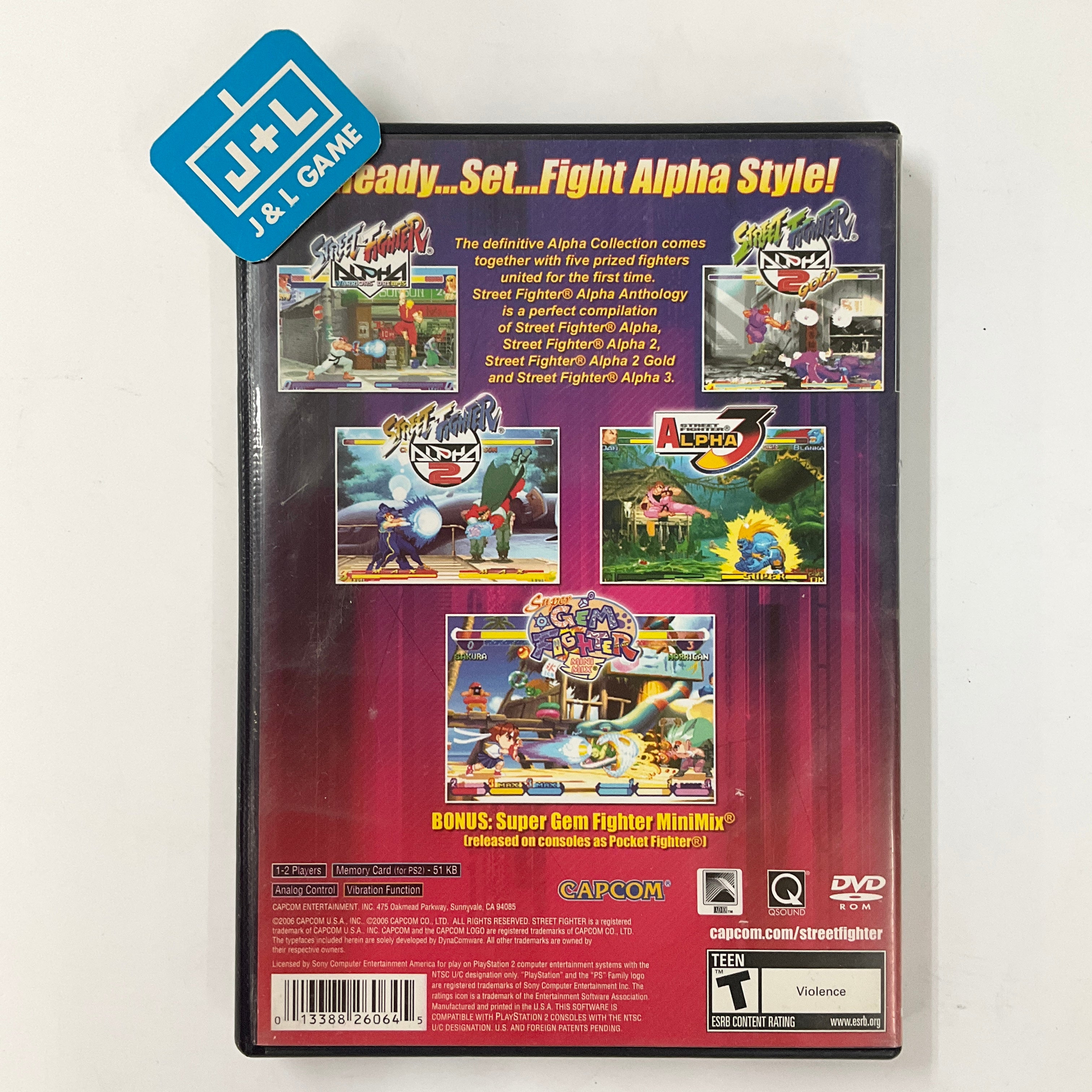 Street Fighter Alpha Anthology - (PS2) PlayStation 2 [Pre-Owned] Video Games Capcom   