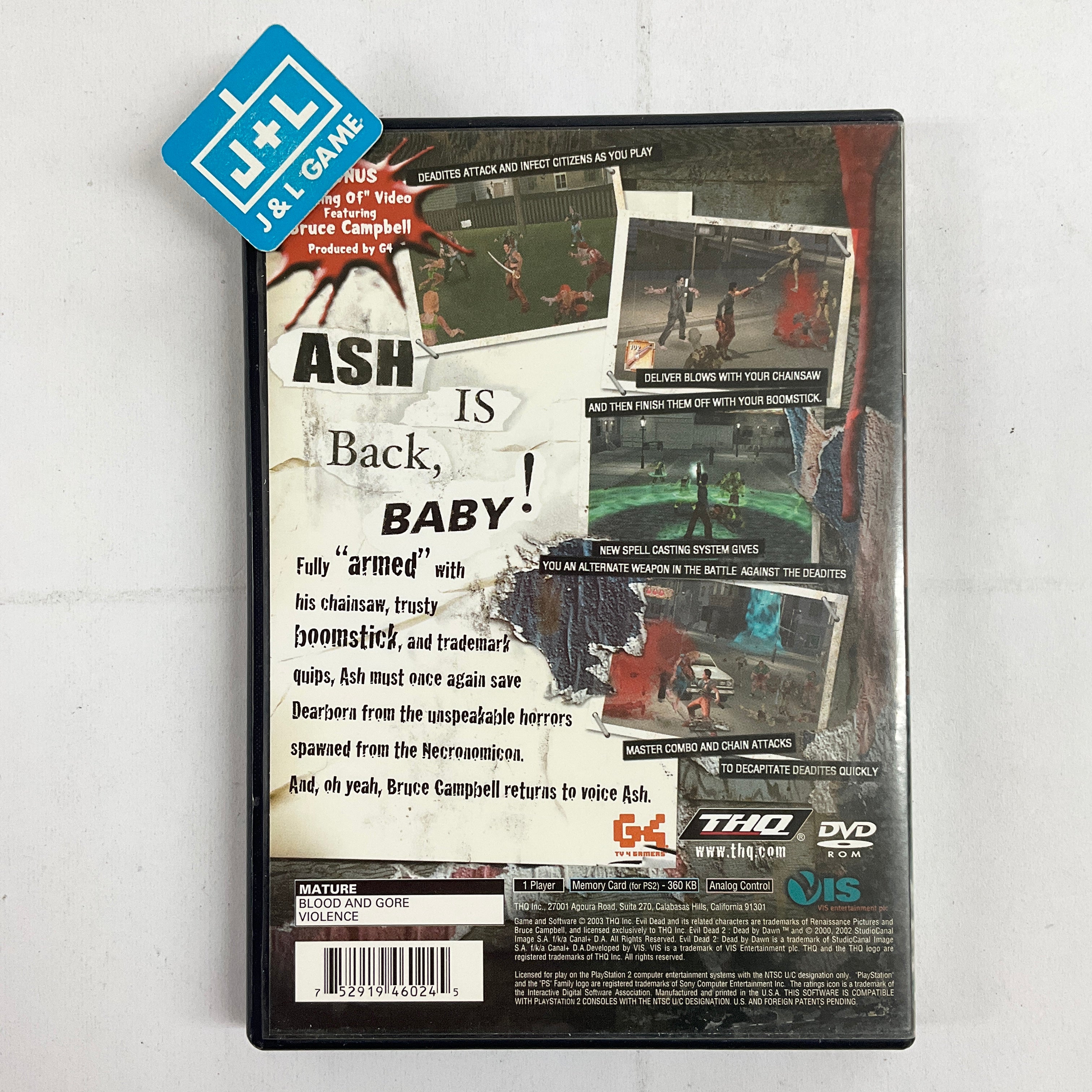 Evil Dead: A Fistful of Boomstick - (PS2) PlayStation 2 [Pre-Owned] Video Games THQ   