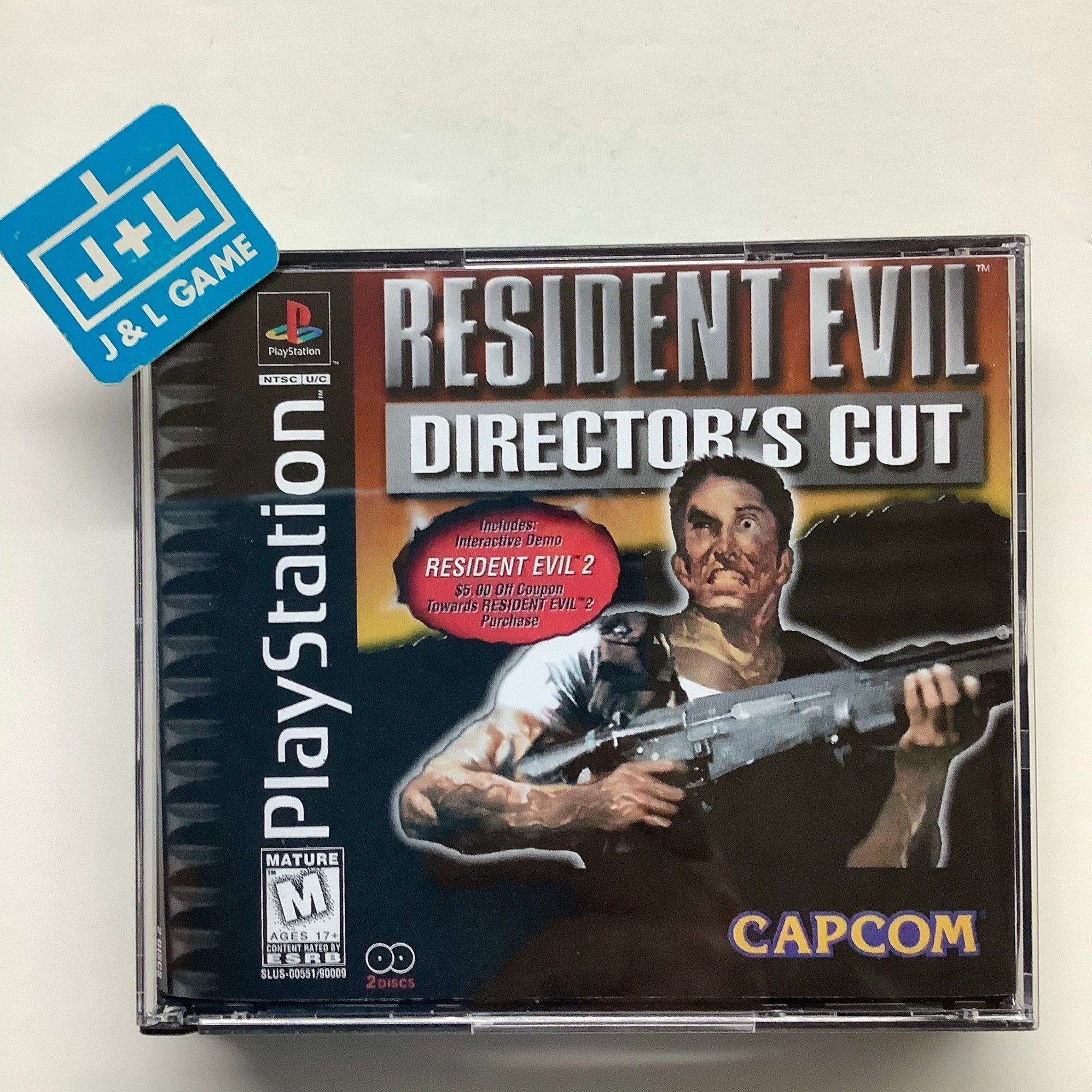 Resident Evil: Director's Cut (w/ Resident Evil 2 Demo) - (PS1) PlayStation 1 [Pre-Owned] Video Games Capcom   