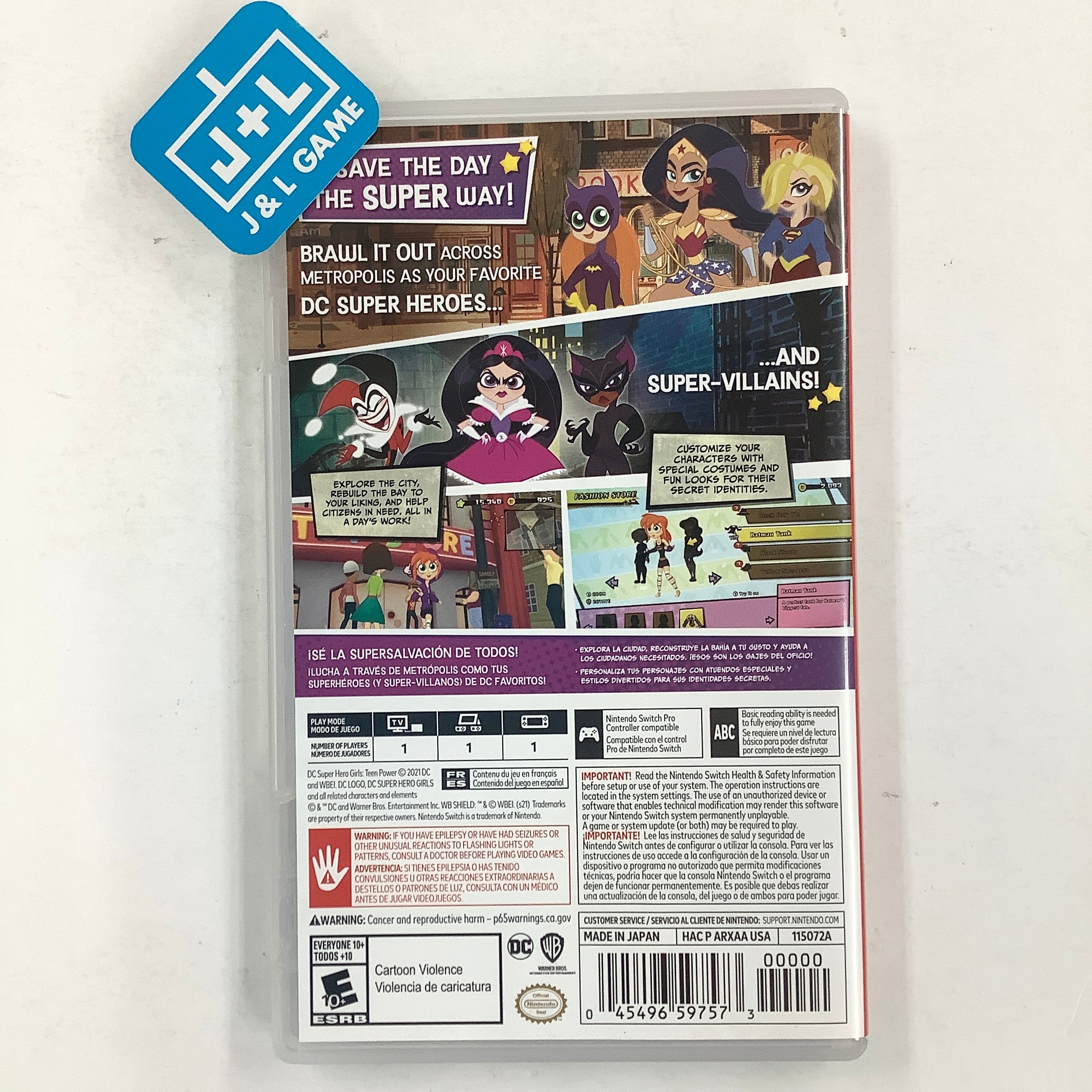 DC Super Hero Girls: Teen Power - (NSW) Nintendo Switch [Pre-Owned] Video Games Nintendo   