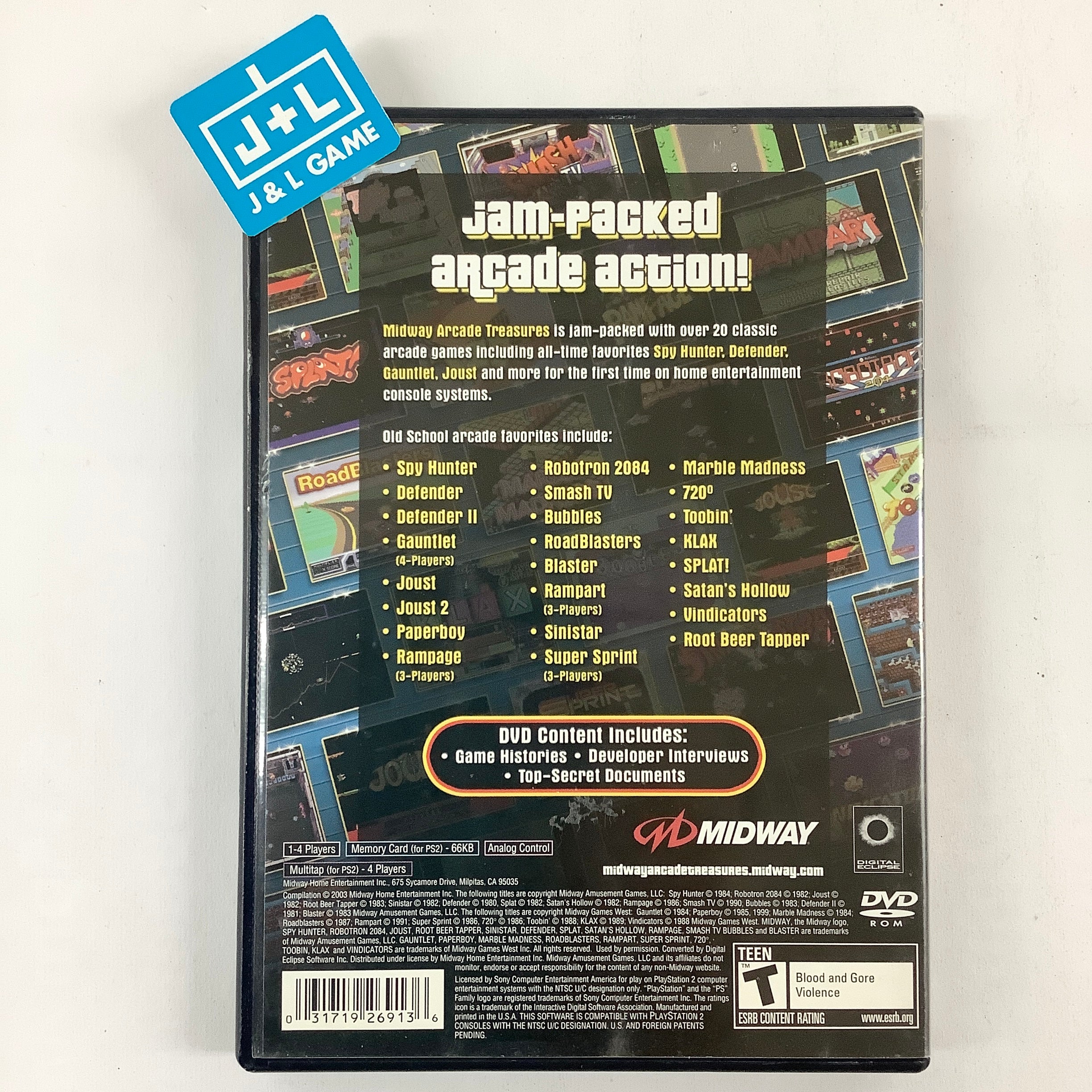Midway Arcade Treasures - (PS2) PlayStation 2 [Pre-Owned] | J&L Game