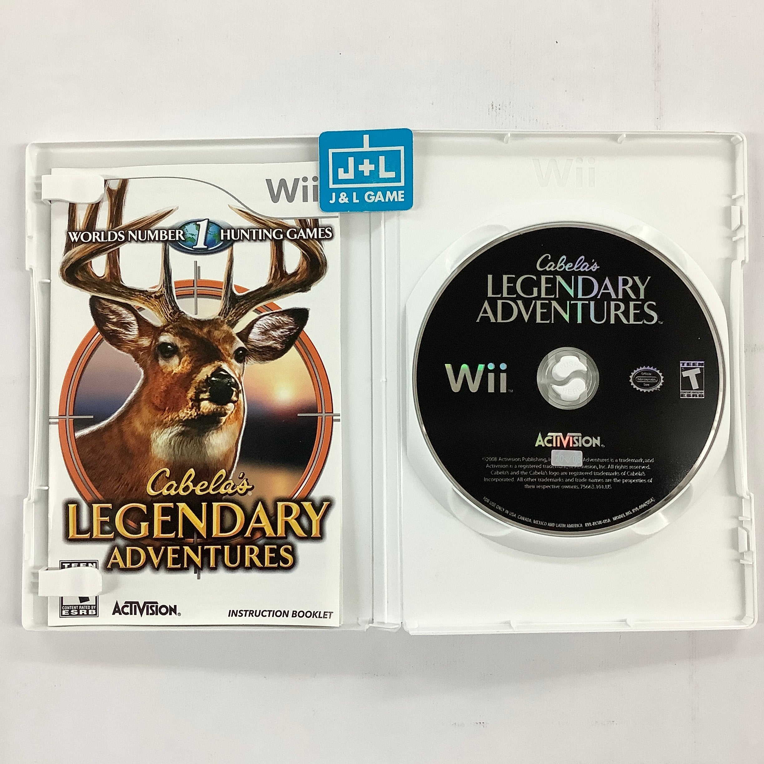 Cabela's Legendary Adventures - Nintendo Wii [Pre-Owned] Video Games Activision   