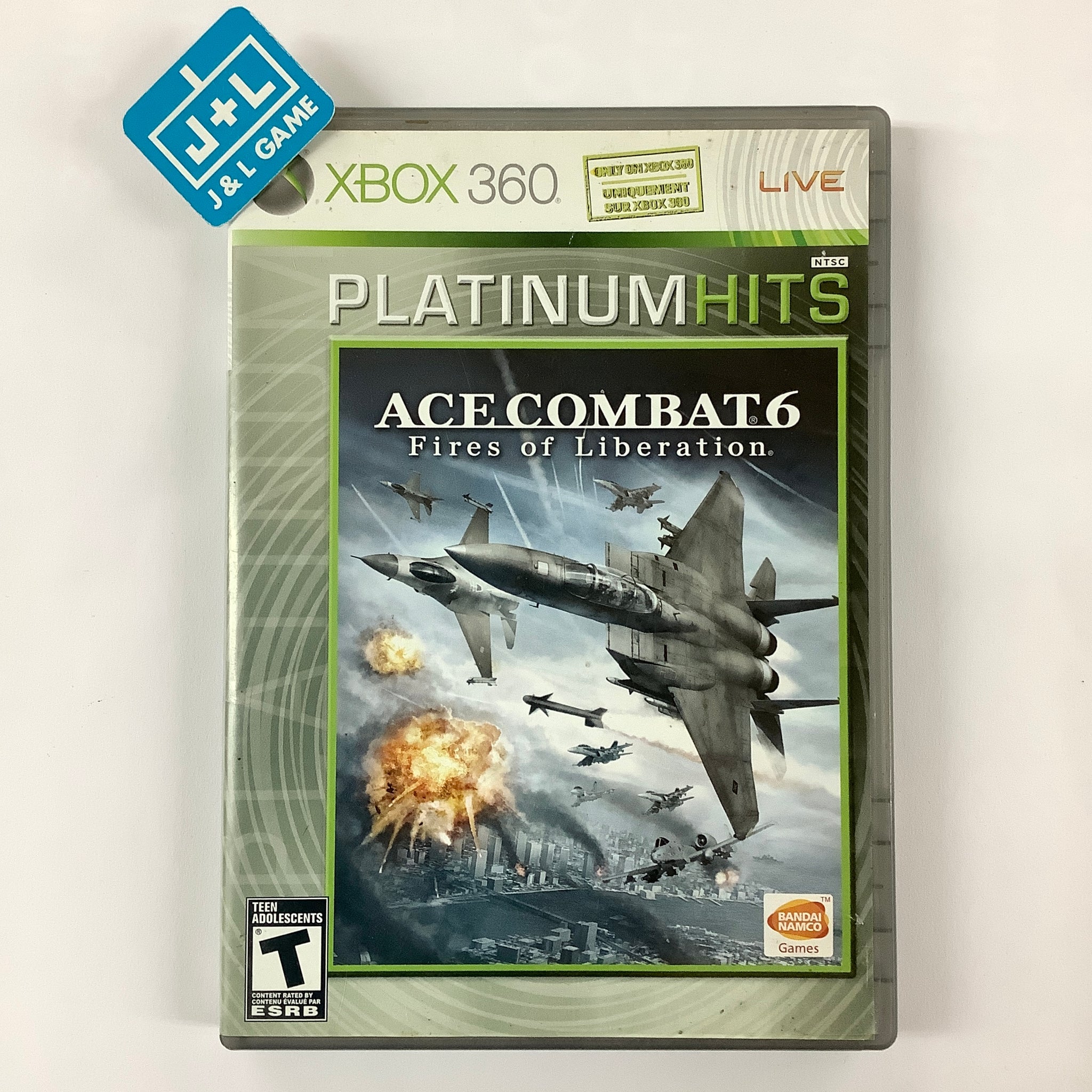 Ace Combat 6: Fires of Liberation (Platinum Hits) - Xbox 360 [Pre-Owned] Video Games Namco Bandai Games   