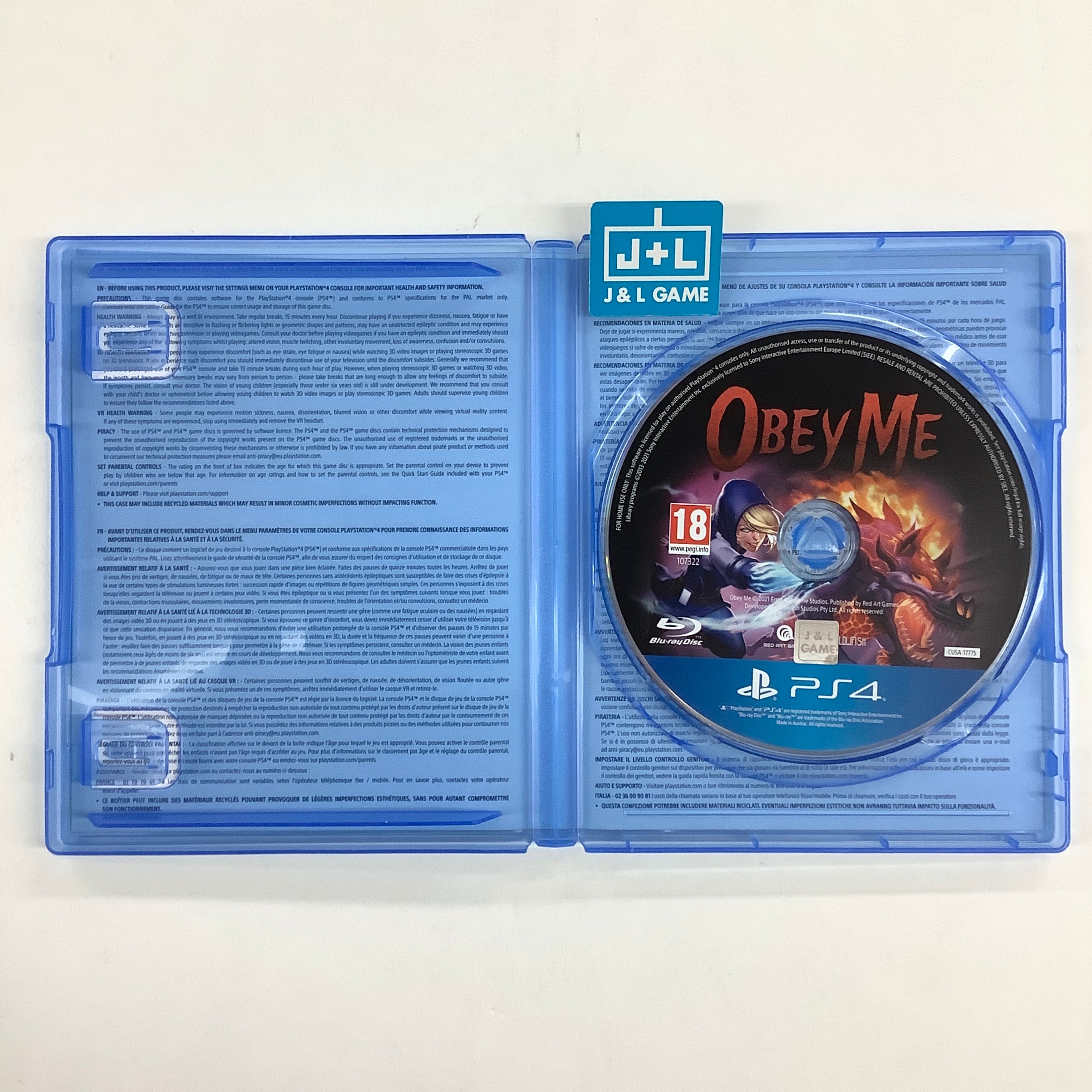 Obey Me - (PS4) PlayStation 4 [Pre-Owned] (European Import) Video Games Red Art Games   