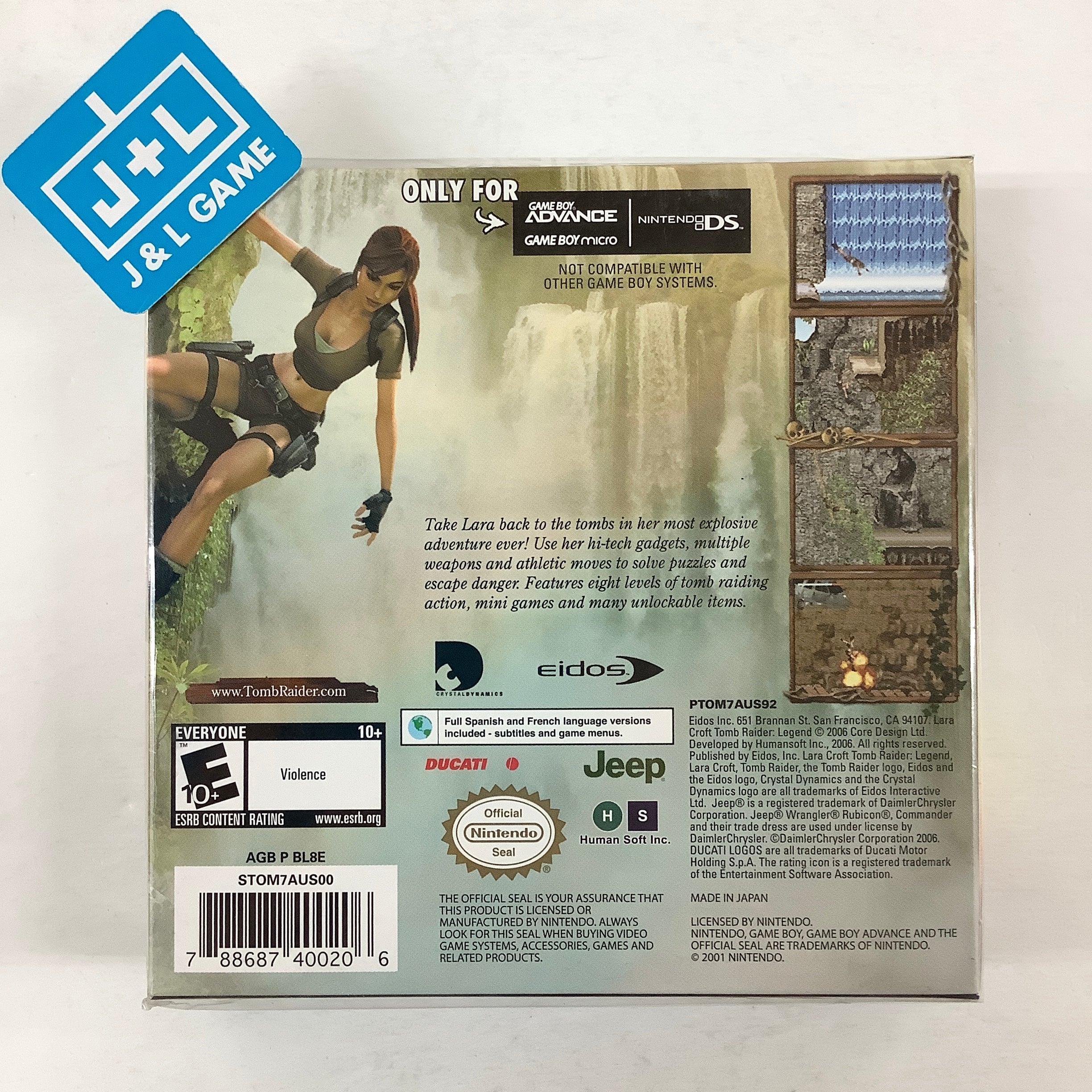 Lara Croft - Tomb Raider: Legend - (GBA) Game Boy Advance Video Games Eidos Interactive   