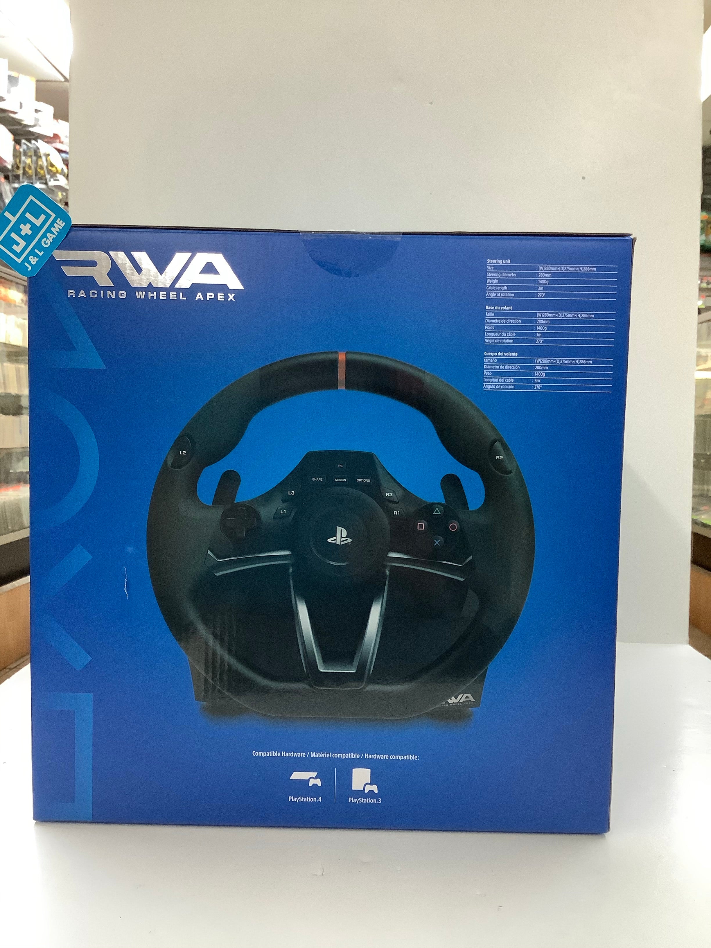 HORI Racing Wheel Apex for PlayStation 4/3, and PC - (PS4) PlayStation 4 Accessories HORI   