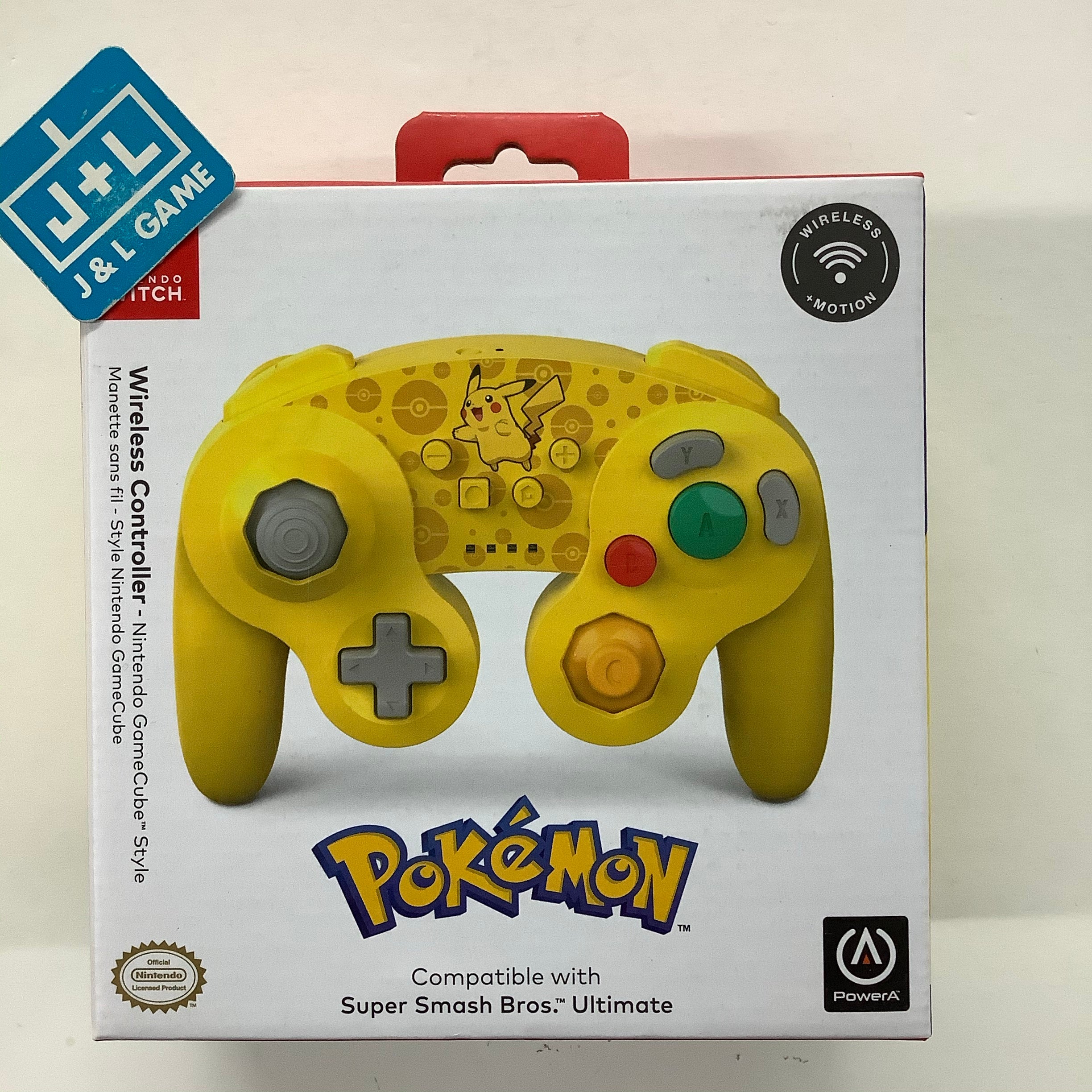 PowerA Wireless Controller (GameCube Style Pikachu) - (NSW) Nintendo Switch Accessories PowerA   
