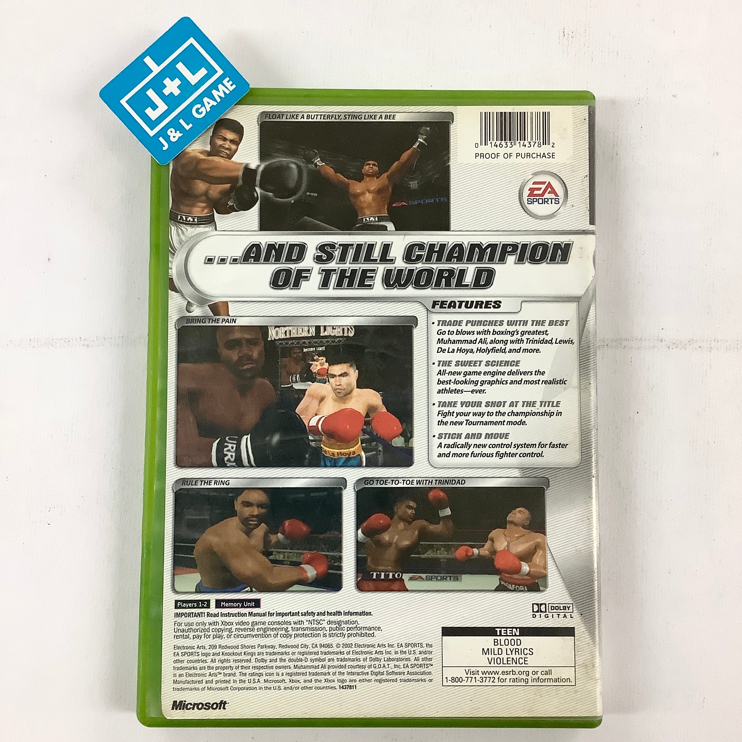 Knockout Kings 2002 - (XB) Xbox [Pre-Owned] Video Games Electronic Arts   