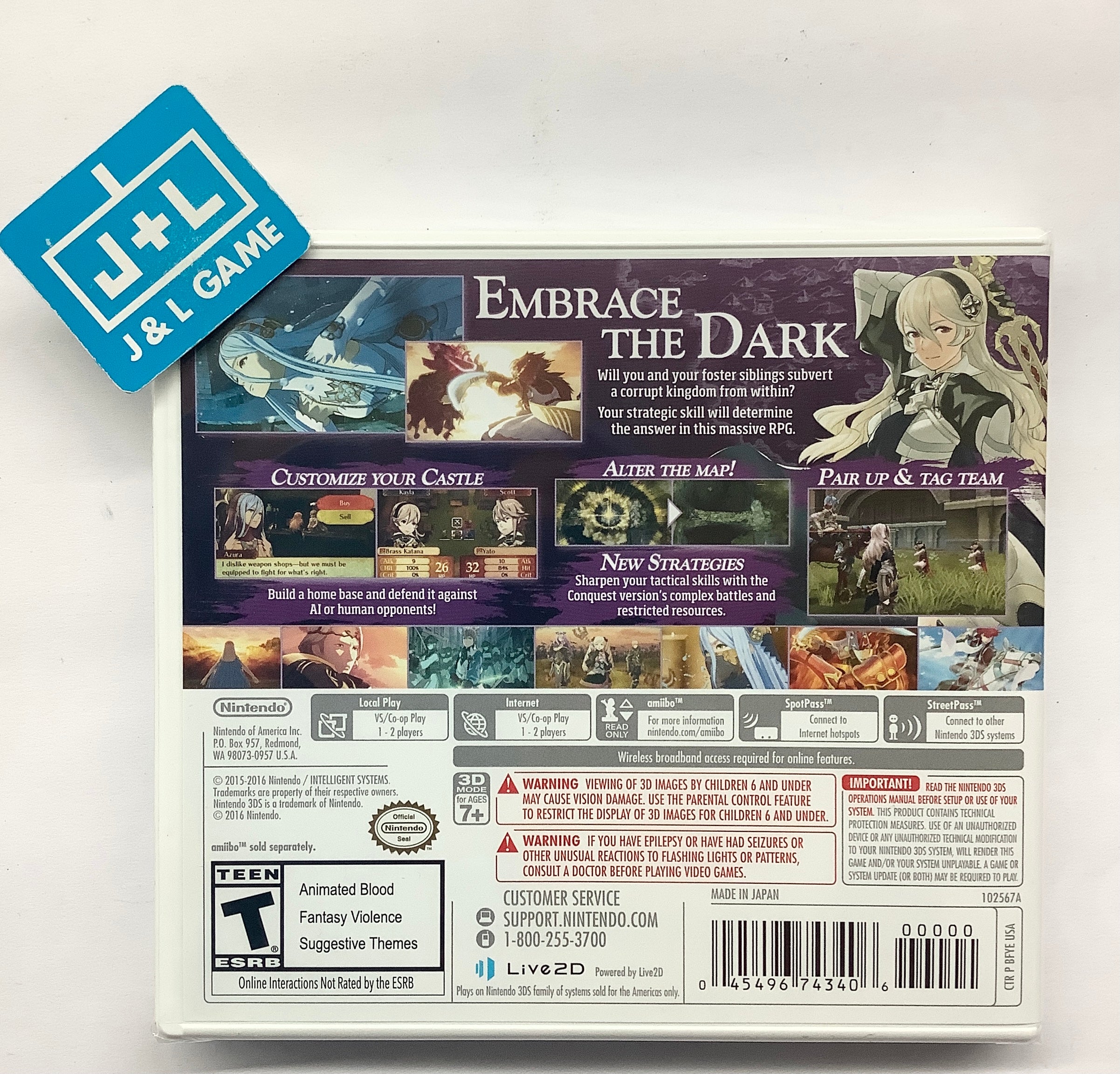 Fire Emblem Fates: Conquest - Nintendo 3DS | J&L Game