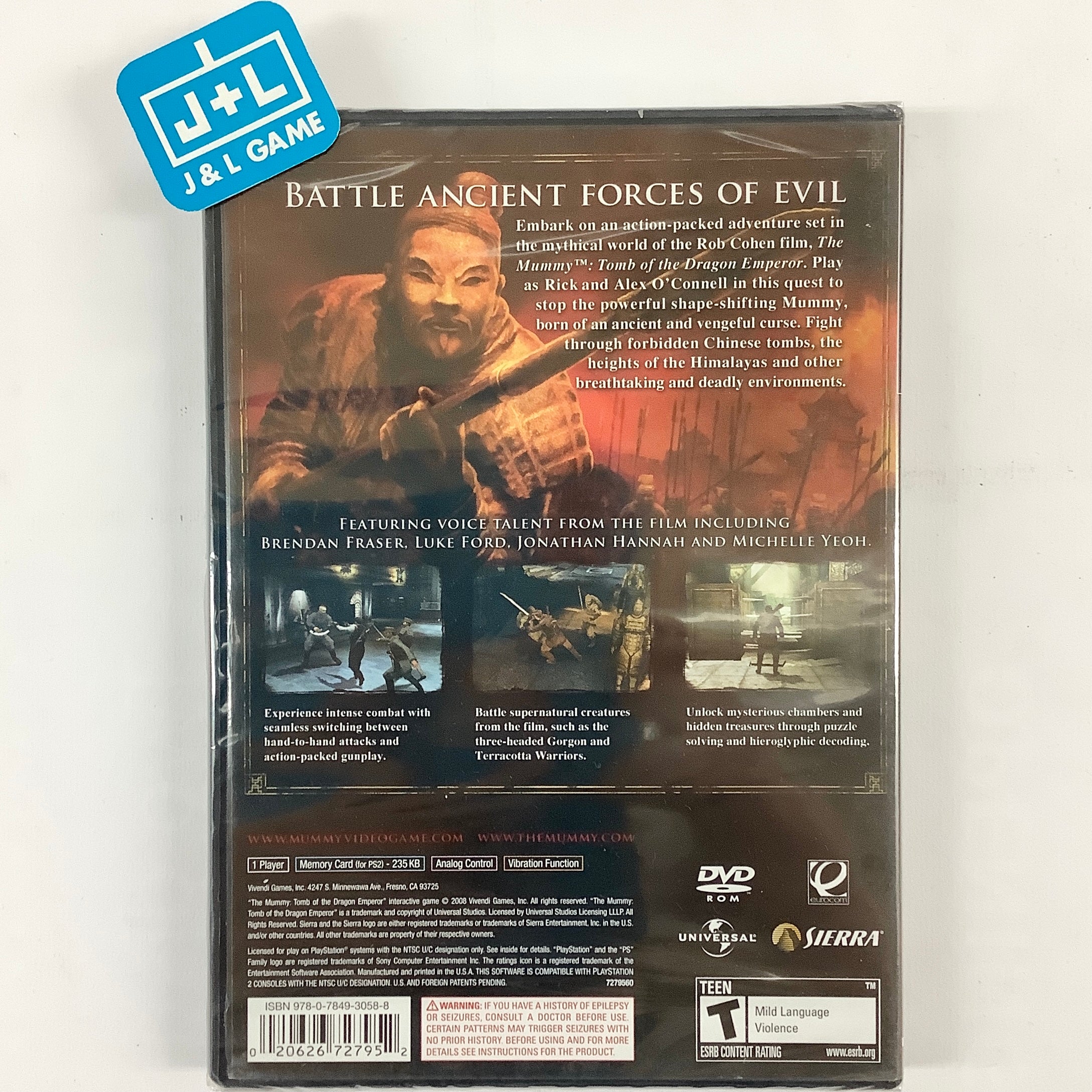 The Mummy: Tomb of the Dragon Emperor - (PS2) PlayStation 2 Video Games Sierra Entertainment   