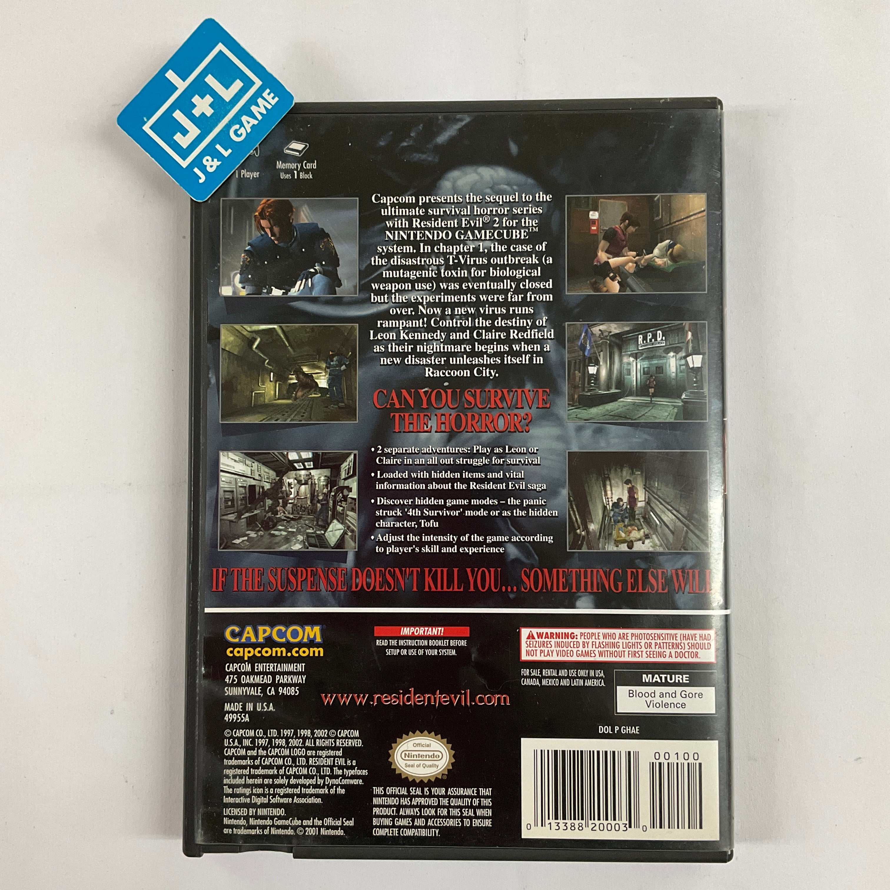 Resident Evil 2 - (GC) GameCube [Pre-Owned] Video Games Capcom   