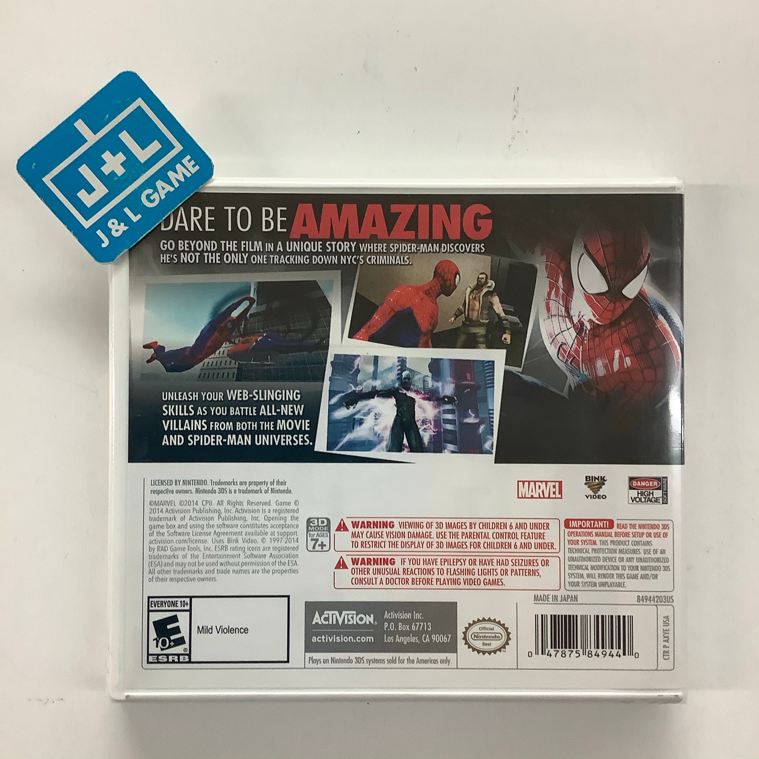 The Amazing Spider-Man 2 - Nintendo 3DS Video Games Activision   