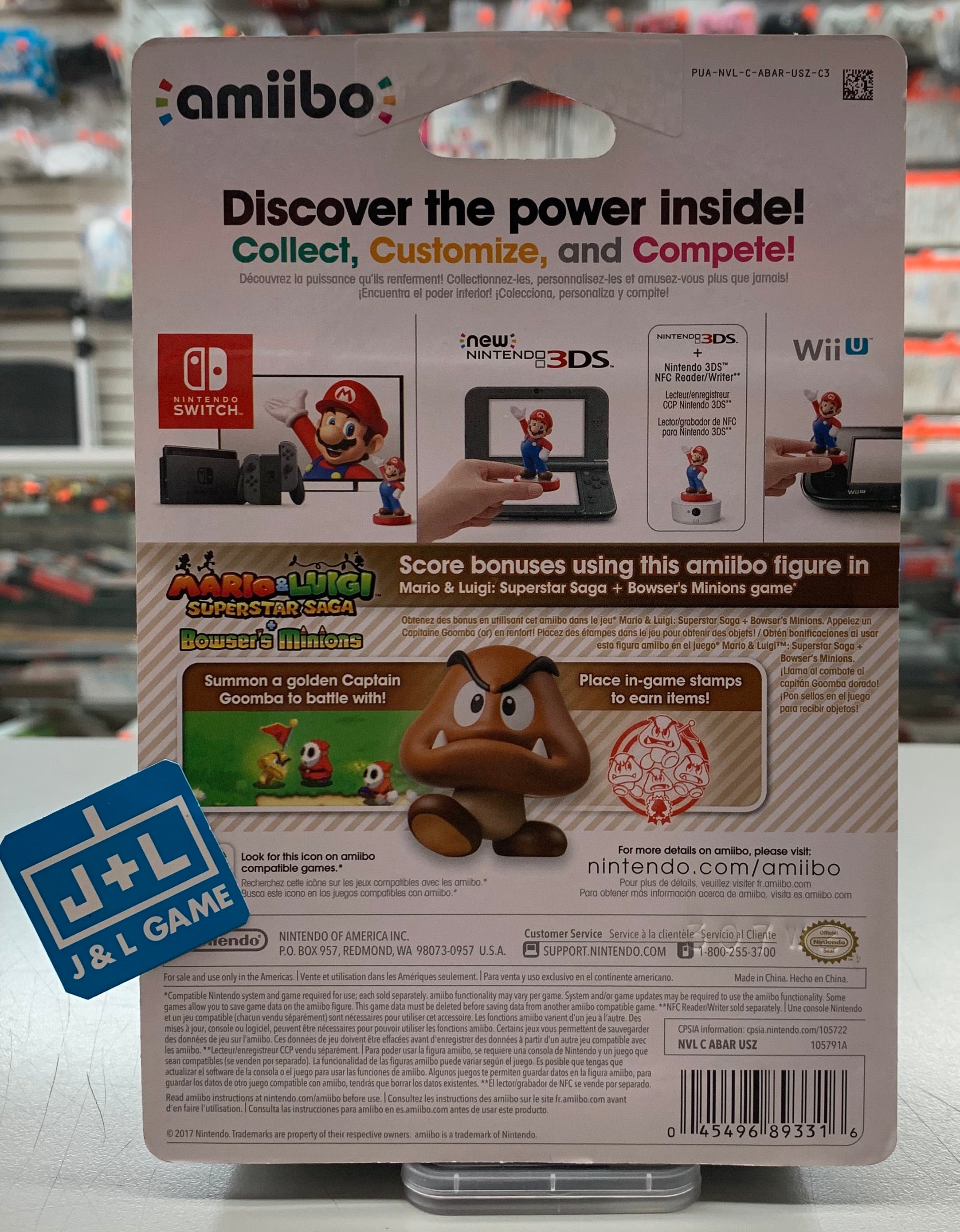 Goomba (Super Mario series) - Nintendo 3DS Amiibo Amiibo Nintendo   