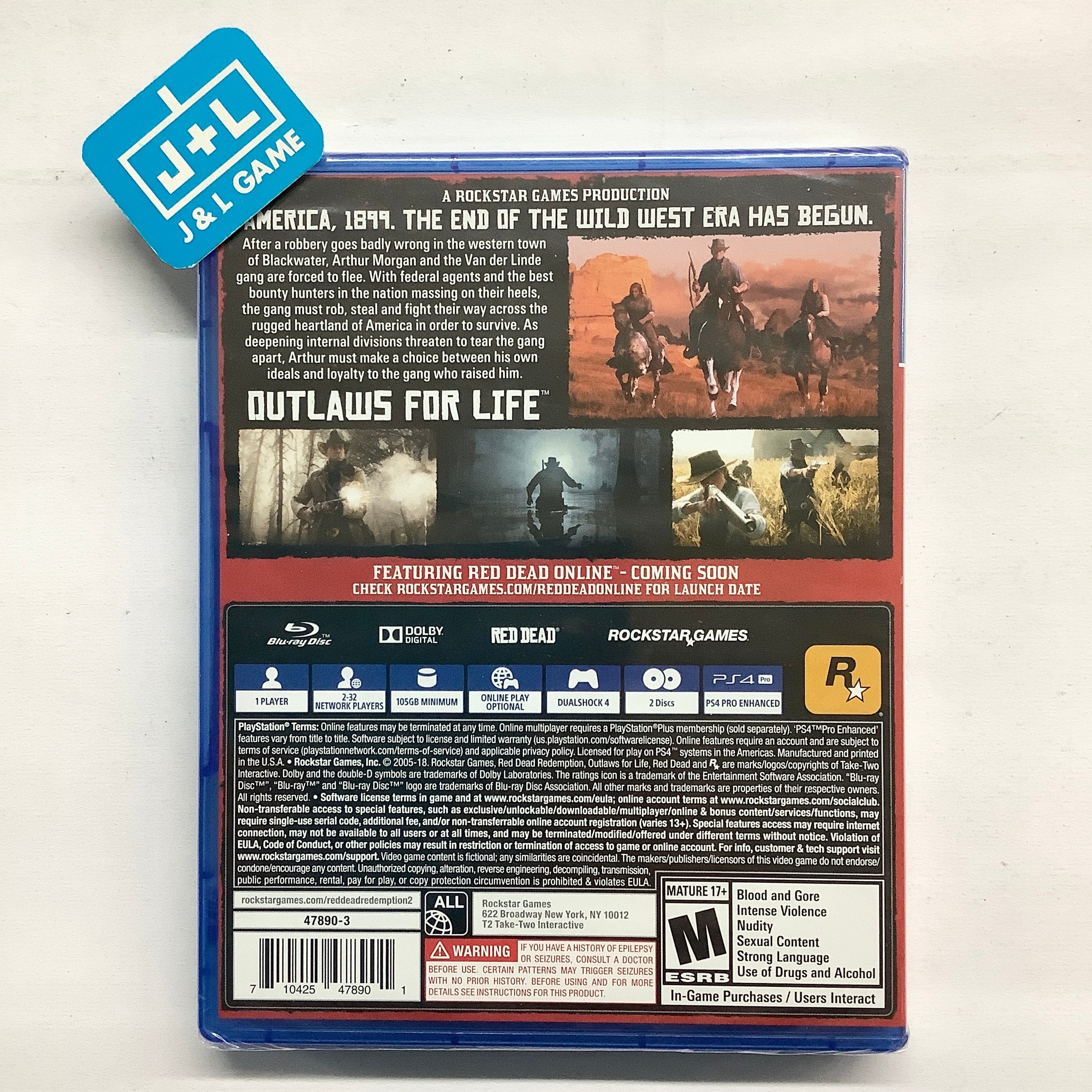 Red Dead Redemption (PS4) Playstation J&L Game