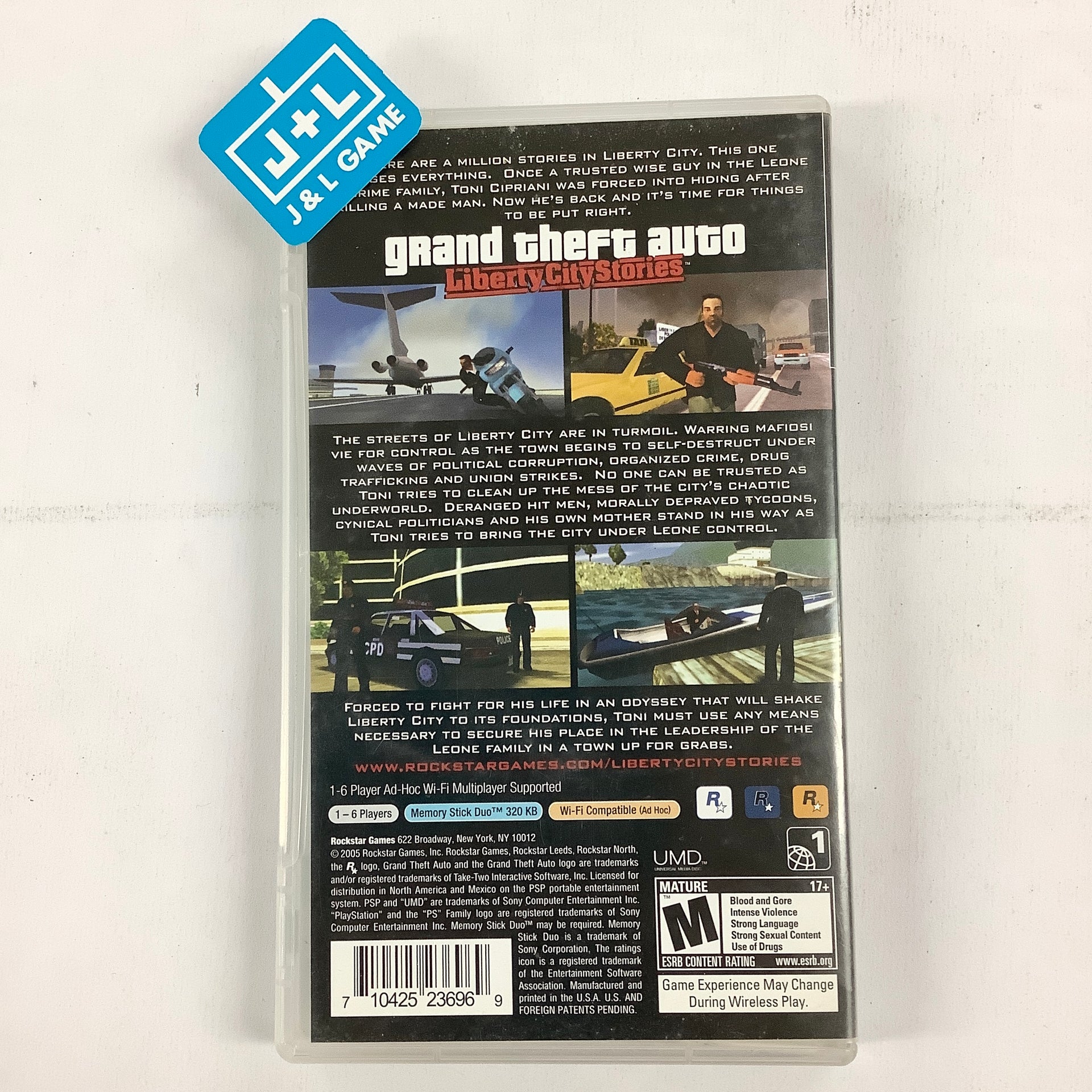 Grand Theft Auto: Liberty City Stories - SONY PSP [Pre-Owned] | J&L Game