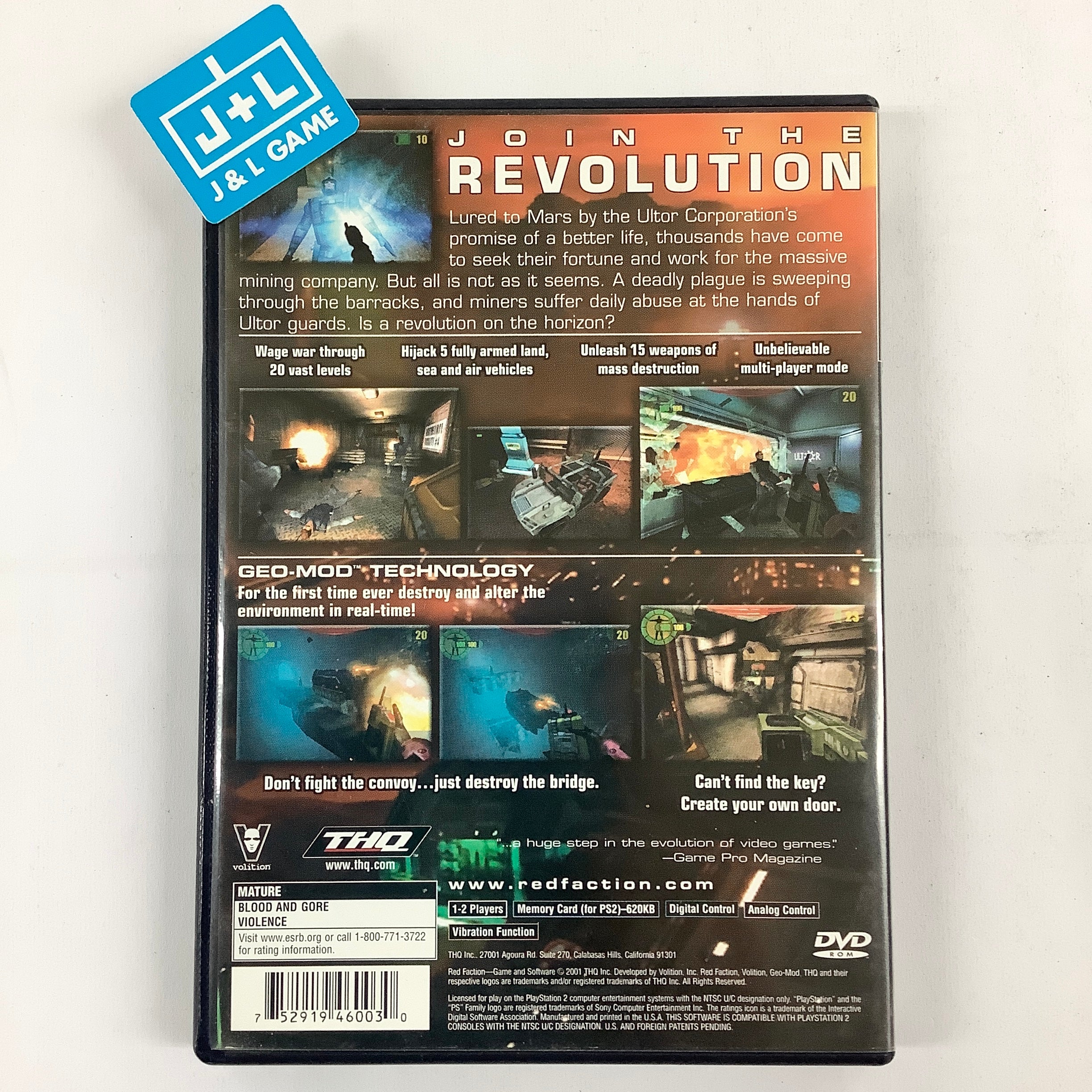 Red Faction - (PS2) PlayStation 2 [Pre-Owned] Video Games THQ   