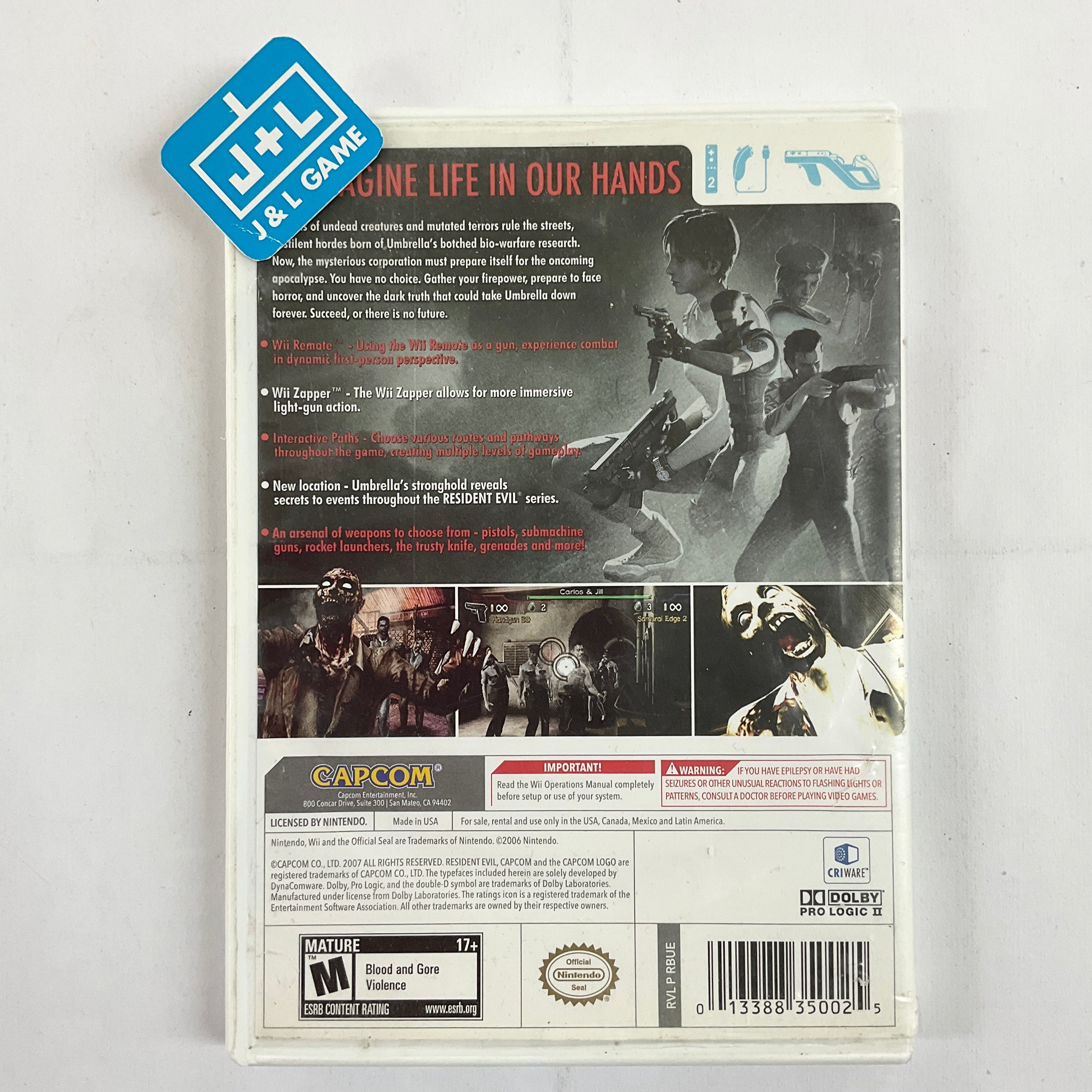 Resident Evil: The Umbrella Chronicles - Nintendo Wii [Pre-Owned] Video Games Capcom   