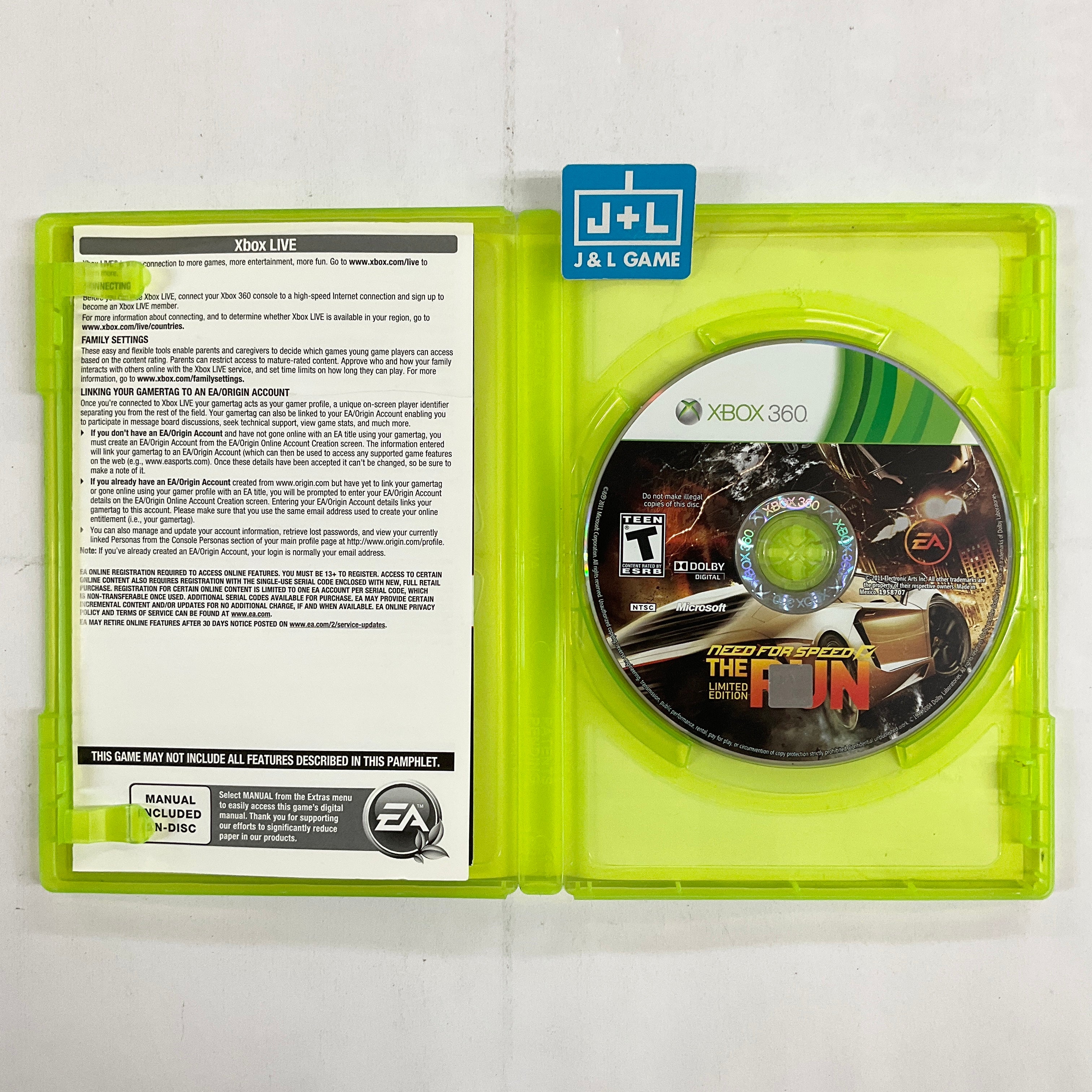 Need For Speed: The Run - Limited Edition - Xbox 360 [Pre-Owned] Video Games Electronic Arts   