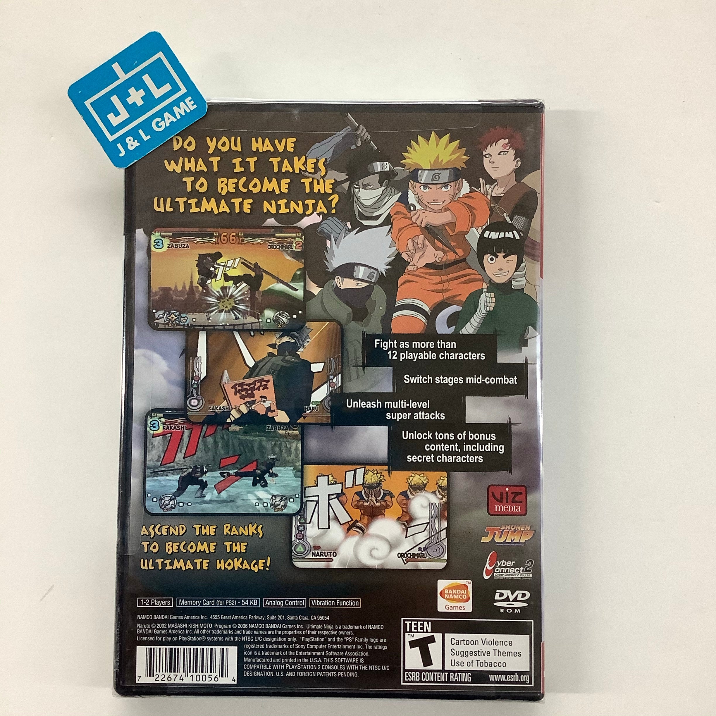 Naruto: Ultimate Ninja (Greatest Hits) - (PS2) PlayStation 2 Video Games Bandai   