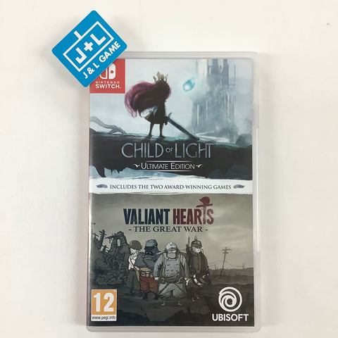 Child of Light Ultimate Edition + Valiant Hearts: The Great War - (NSW) Nintendo Switch [Pre-Owned] (European Import) Video Games Ubisoft   