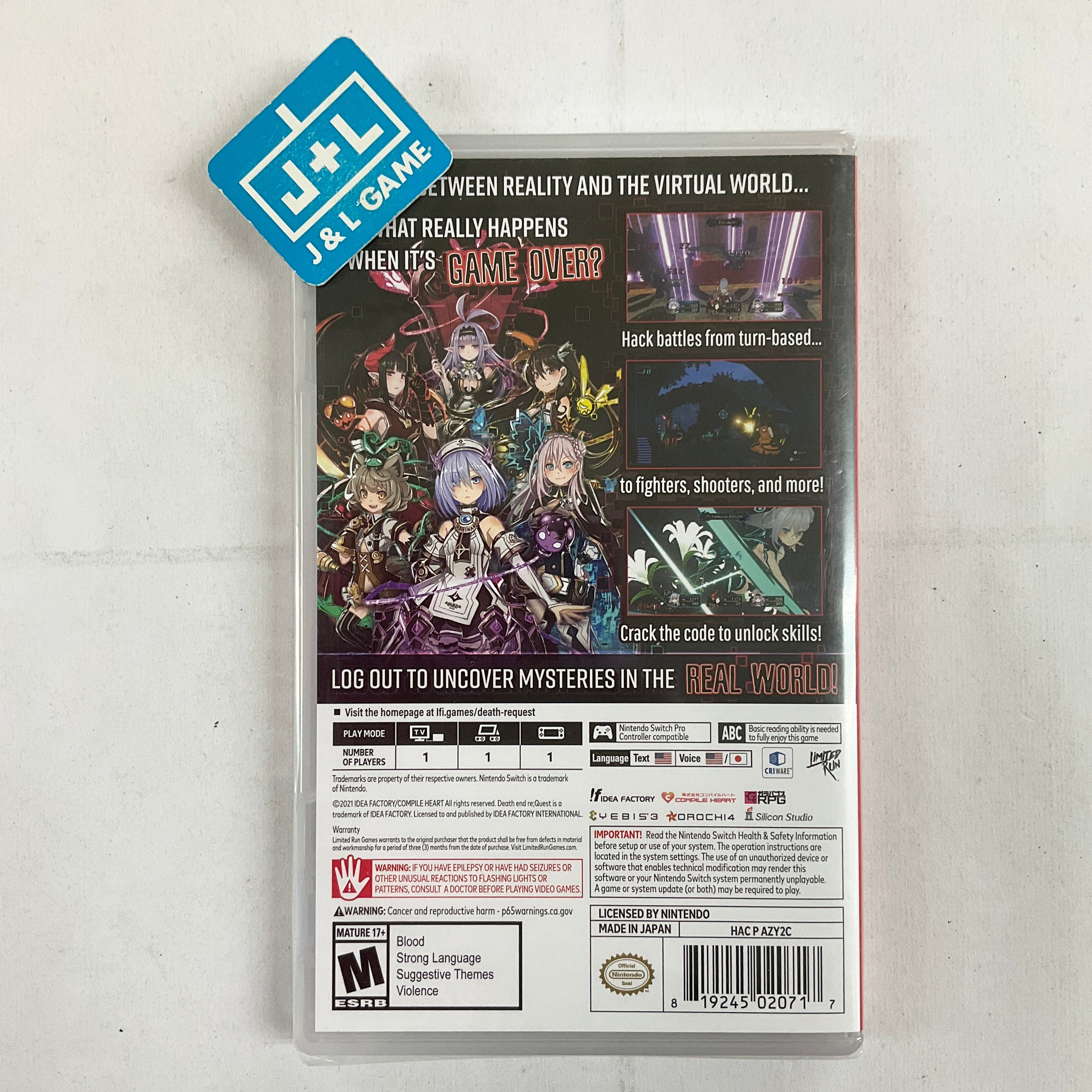 Death end re;Quest - (NSW) Nintendo Switch Video Games Idea Factory   
