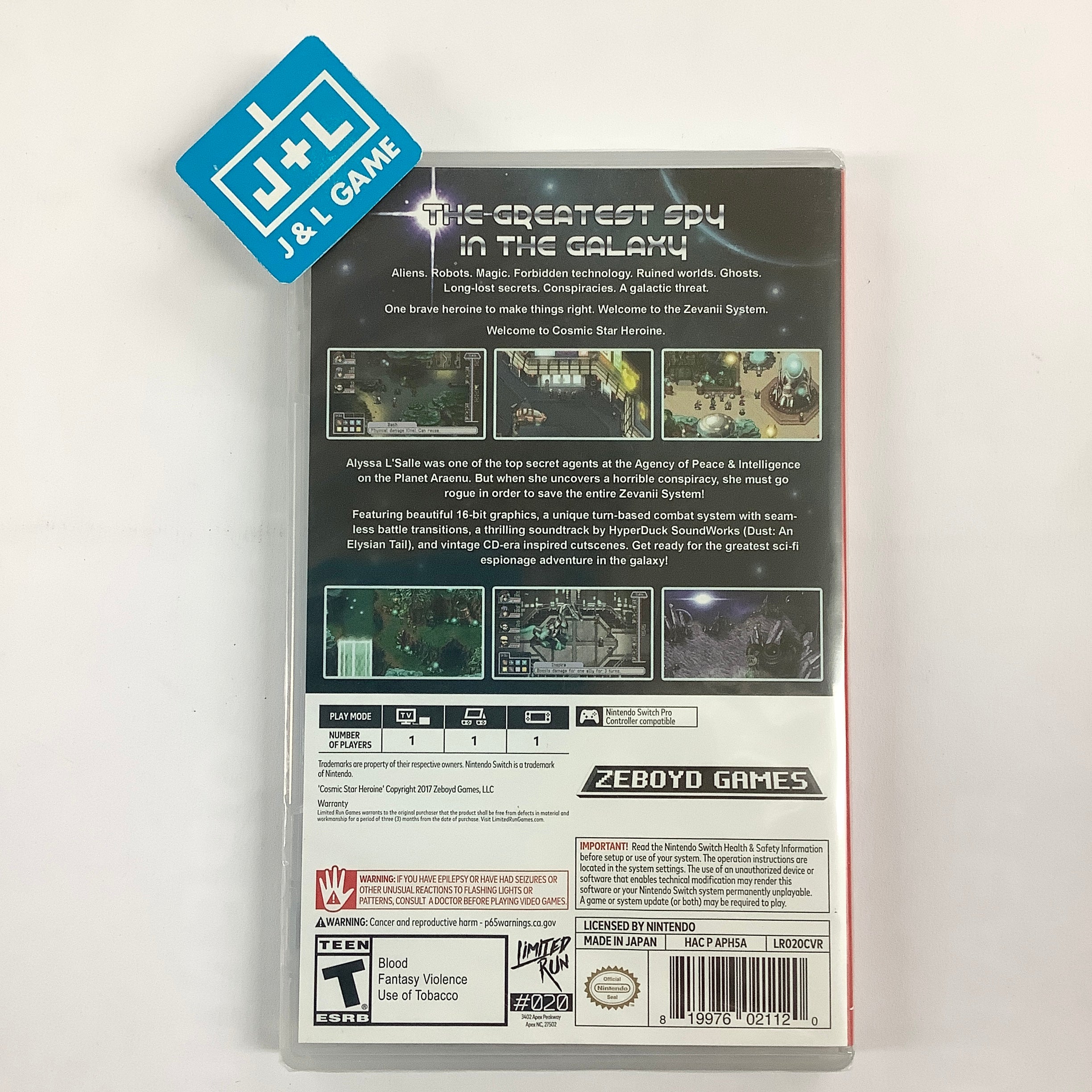 Cosmic Star Heroine (Limited Run #20) - (NSW) Nintendo Switch Video Games Limited Run Games   