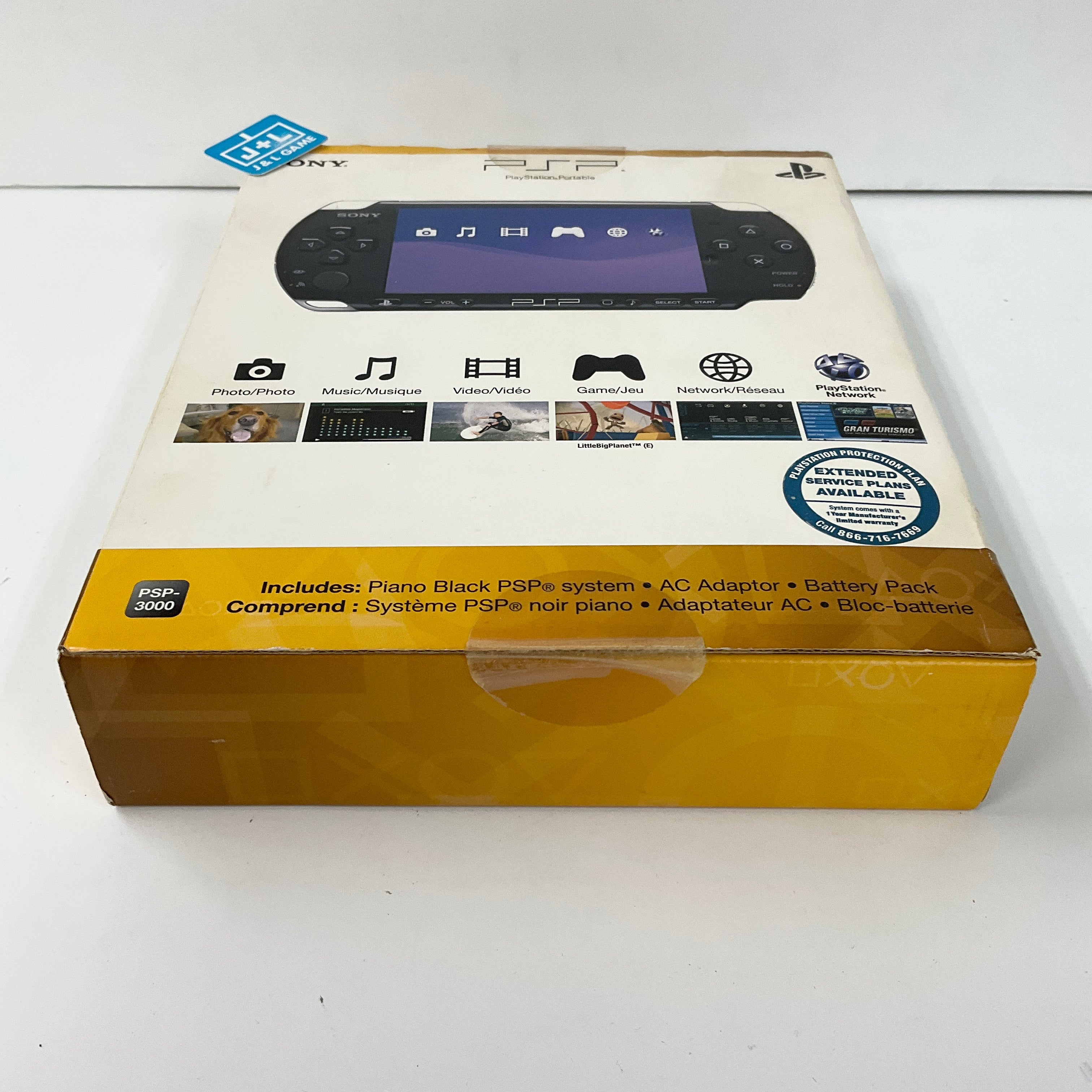 Sony PlayStation Portable 3000 Console (Piano Black) - Sony PSP Video Games Sony   
