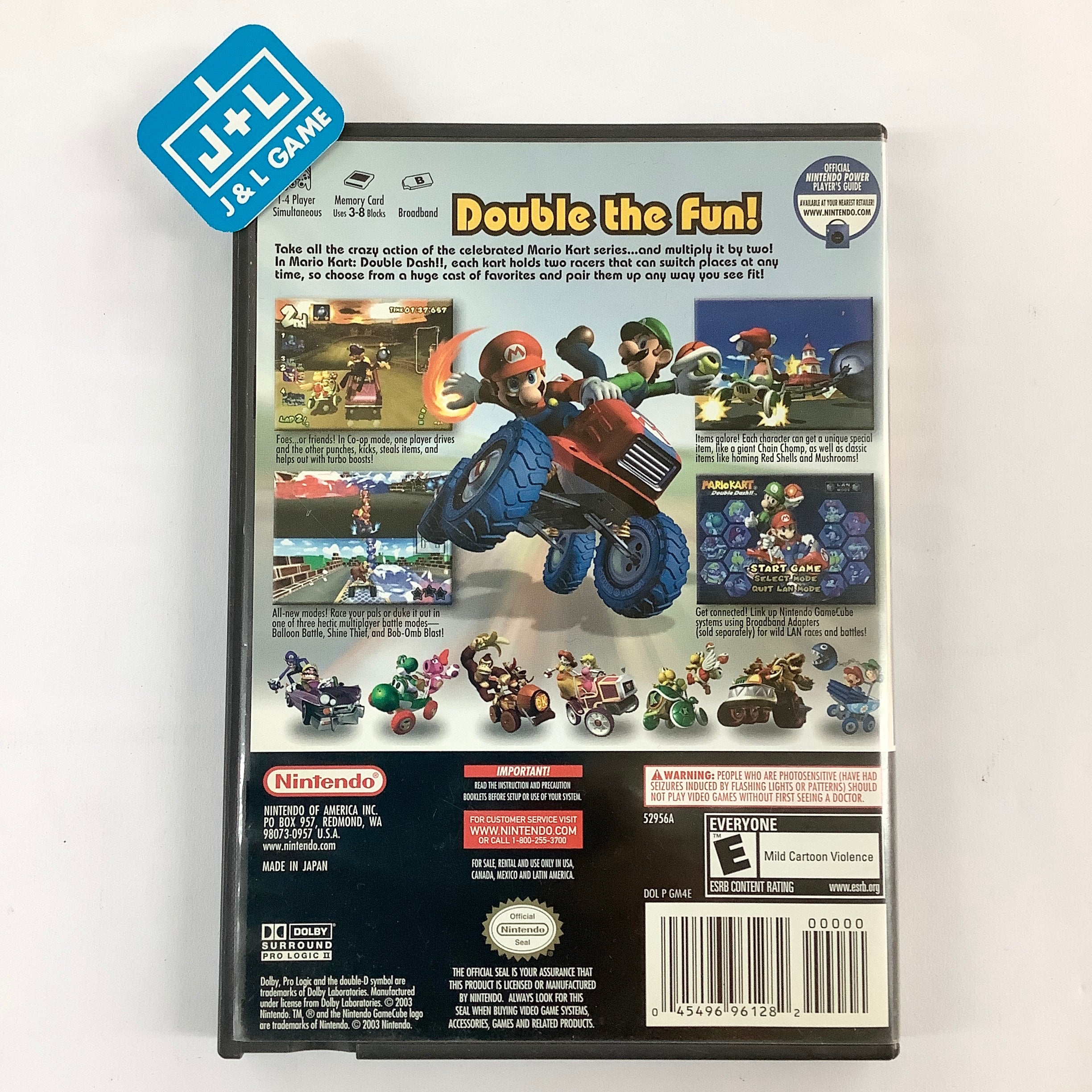 Mario Kart: Double Dash!! - (GC) GameCube [Pre-Owned] Video Games Nintendo   