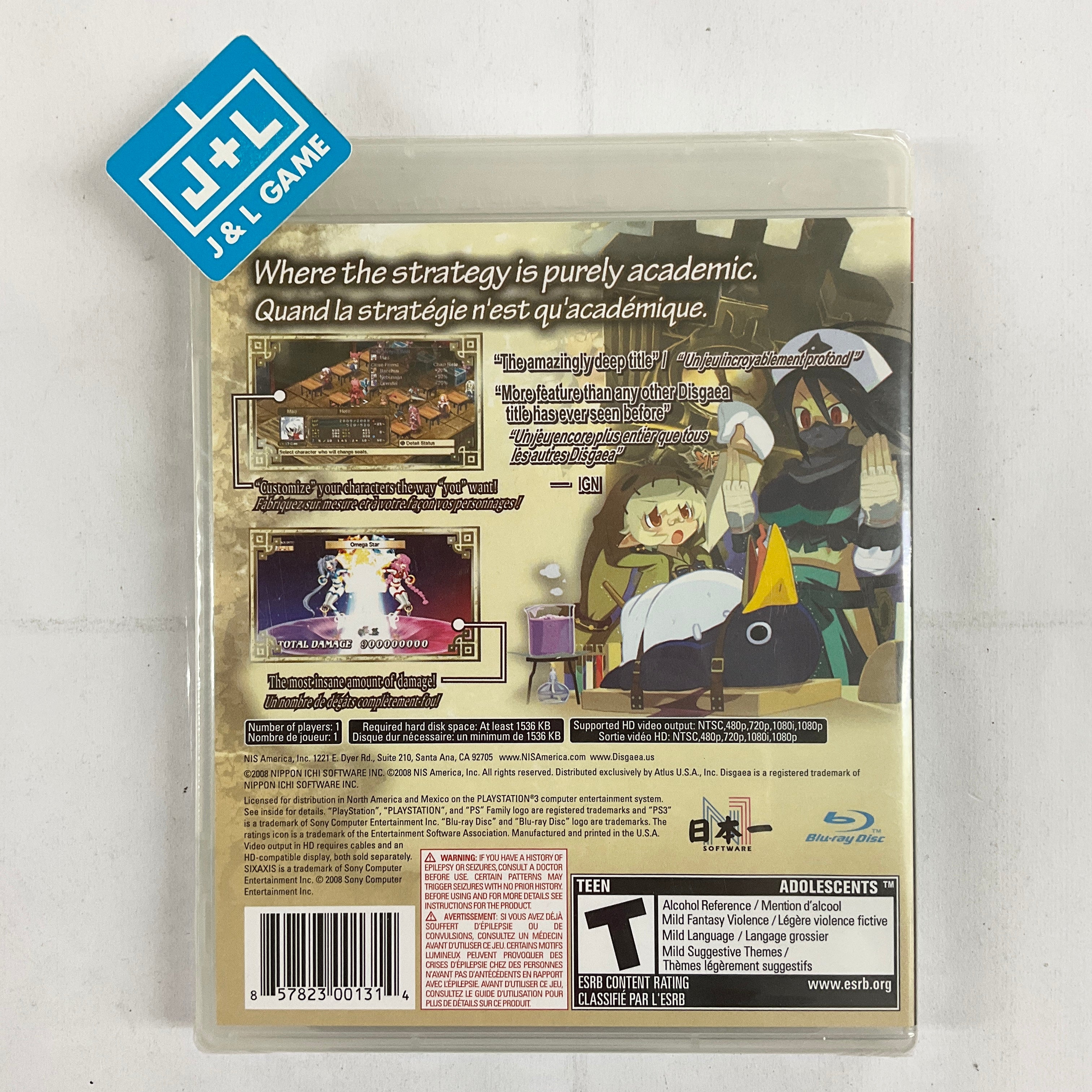Disgaea 3: Absence of Justice - (PS3) PlayStation 3 Video Games NIS America   