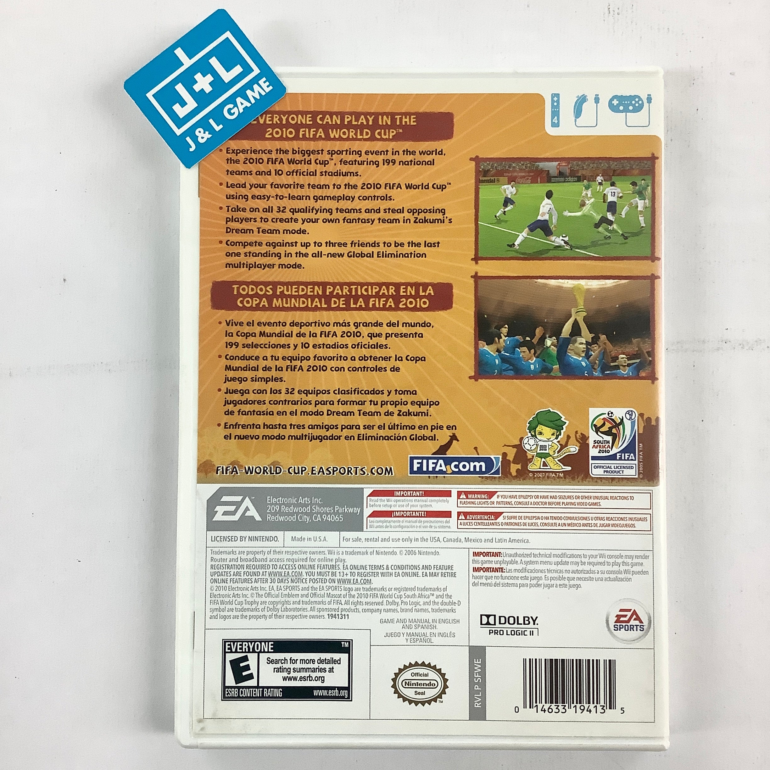2010 FIFA World Cup South Africa - Nintendo Wii [Pre-Owned] Video Games EA Sports   