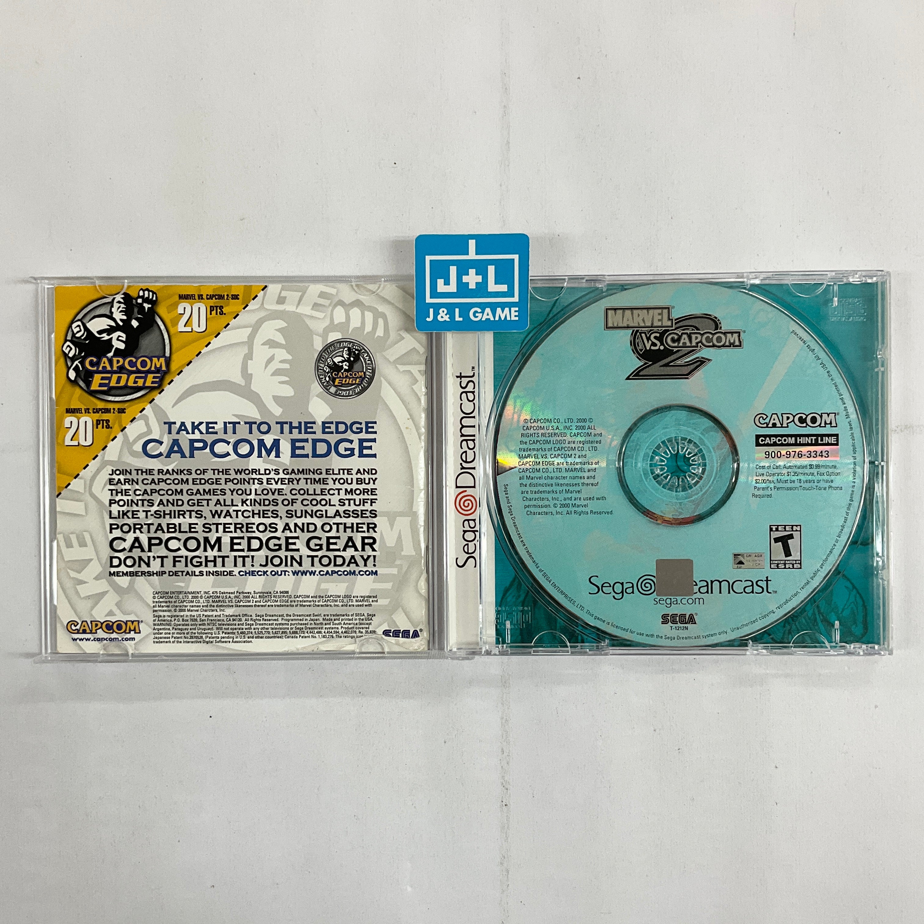 Marvel vs Capcom 2 - (DC) SEGA Dreamcast [Pre-Owned] | J&L Game