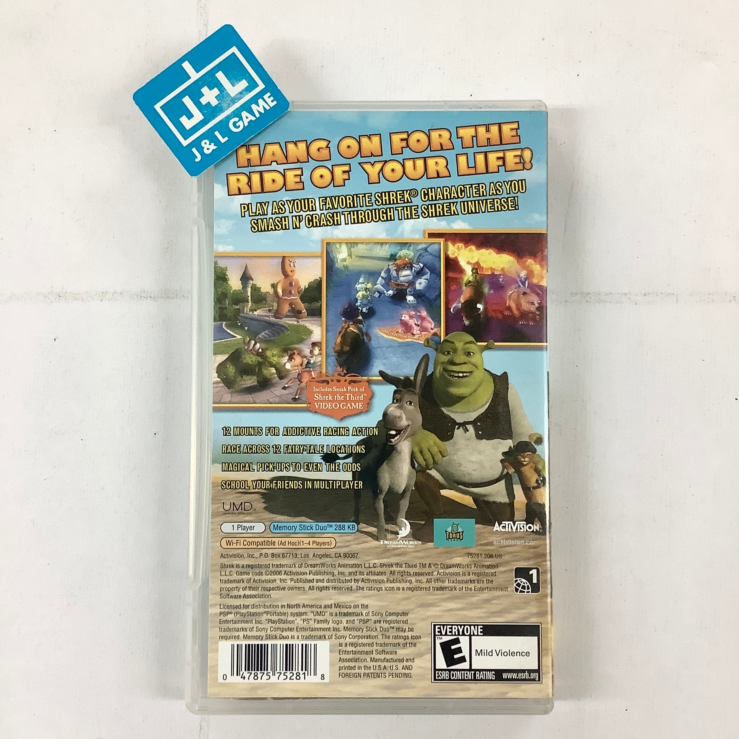 DreamWorks Shrek Smash n' Crash Racing - Sony PSP [Pre-Owned] Video Games Activision   