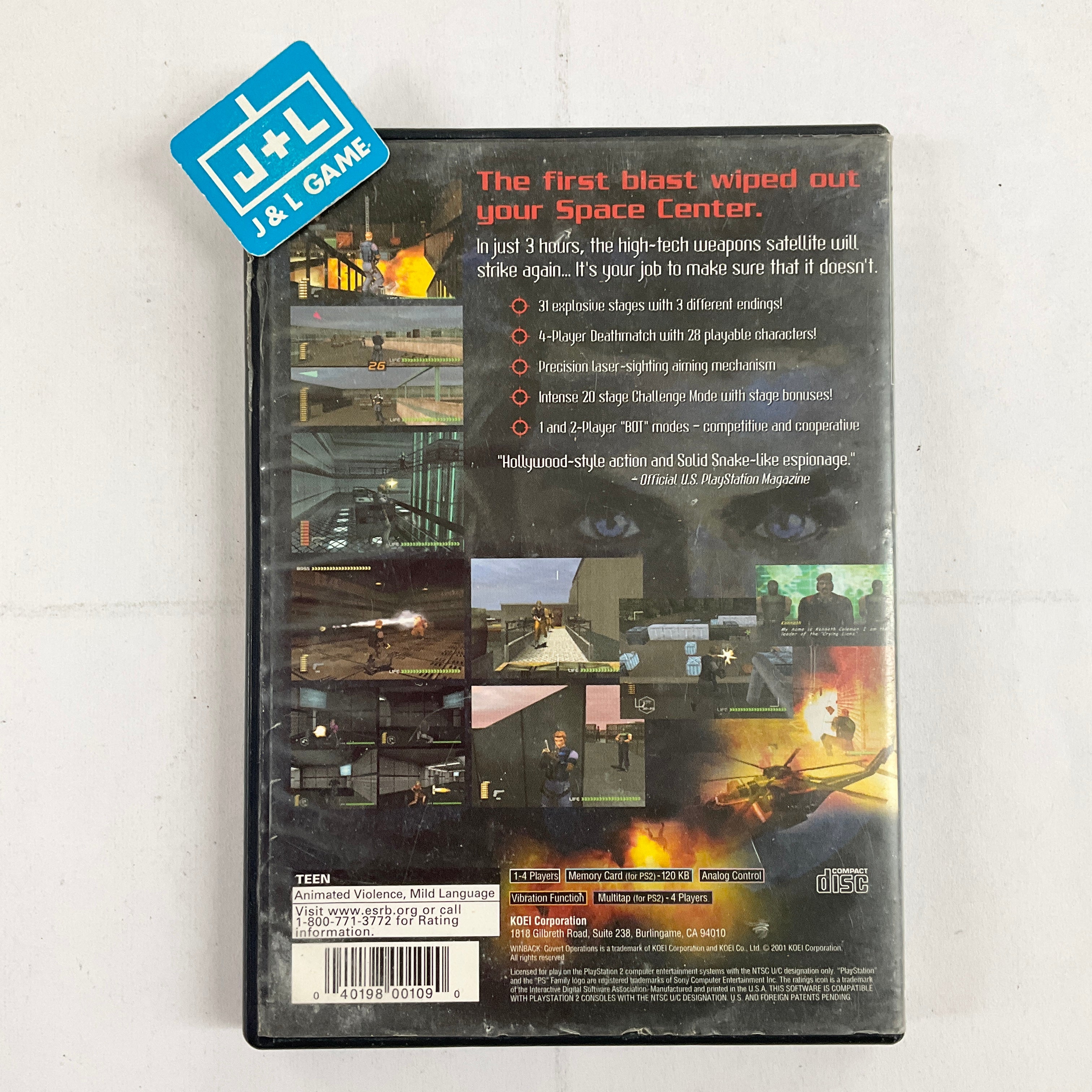 WinBack: Covert Operations - (PS2) PlayStation 2 [Pre-Owned] Video Games Tecmo Koei   