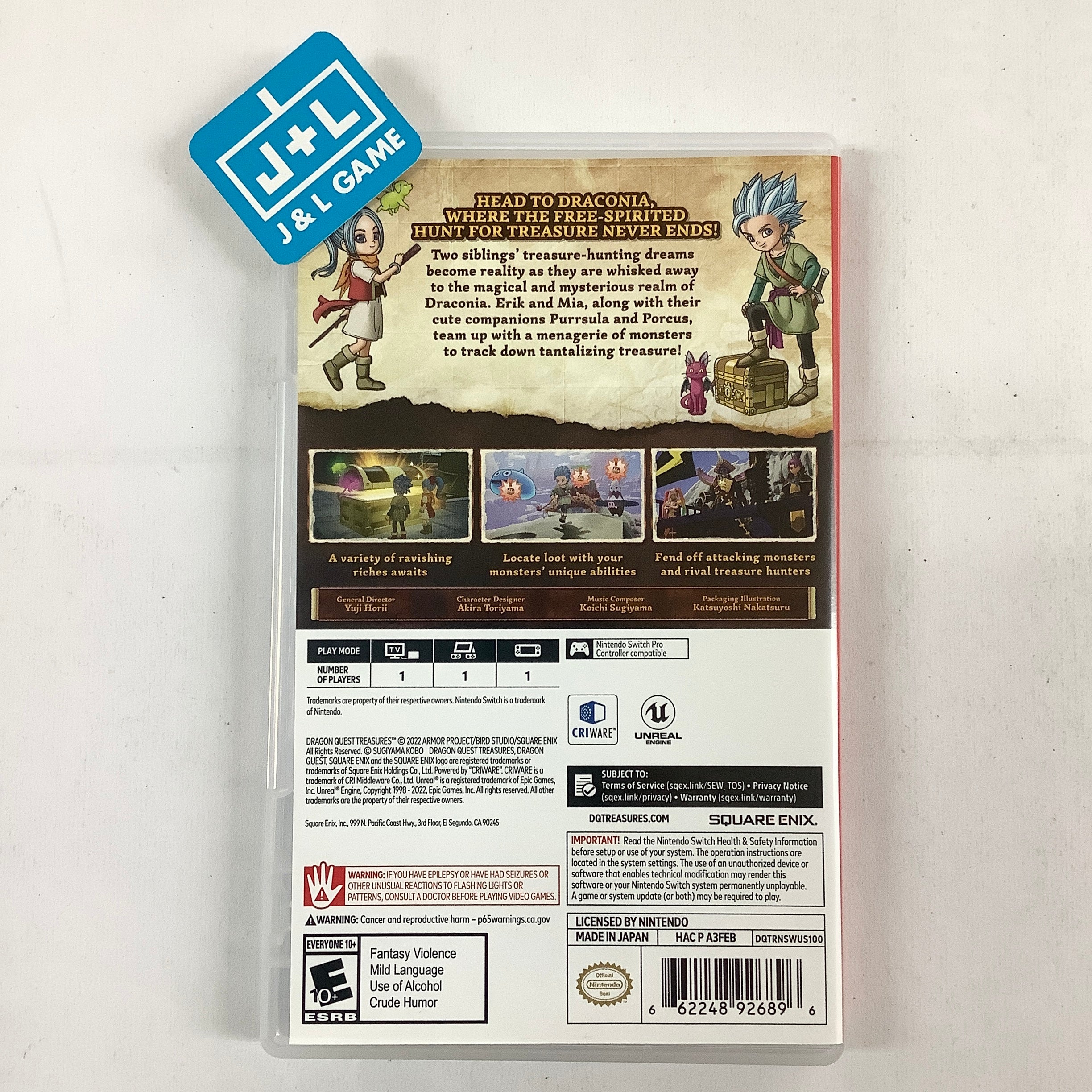 Dragon Quest Treasures - (NSW) Nintendo Switch [Pre-Owned] Video Games Square Enix   