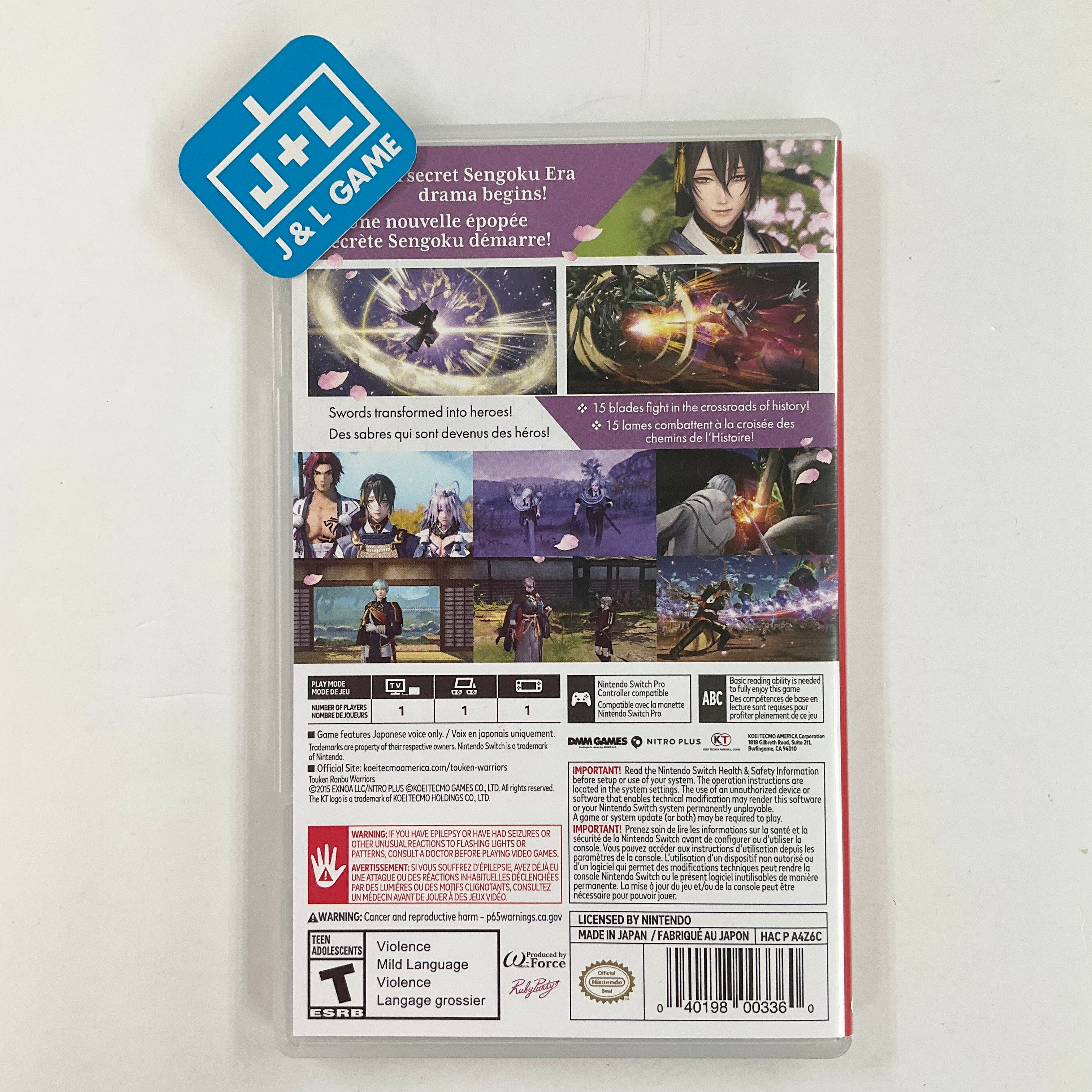 Touken Ranbu Warriors - (NSW) Nintendo Switch [UNBOXING] Video Games KT   