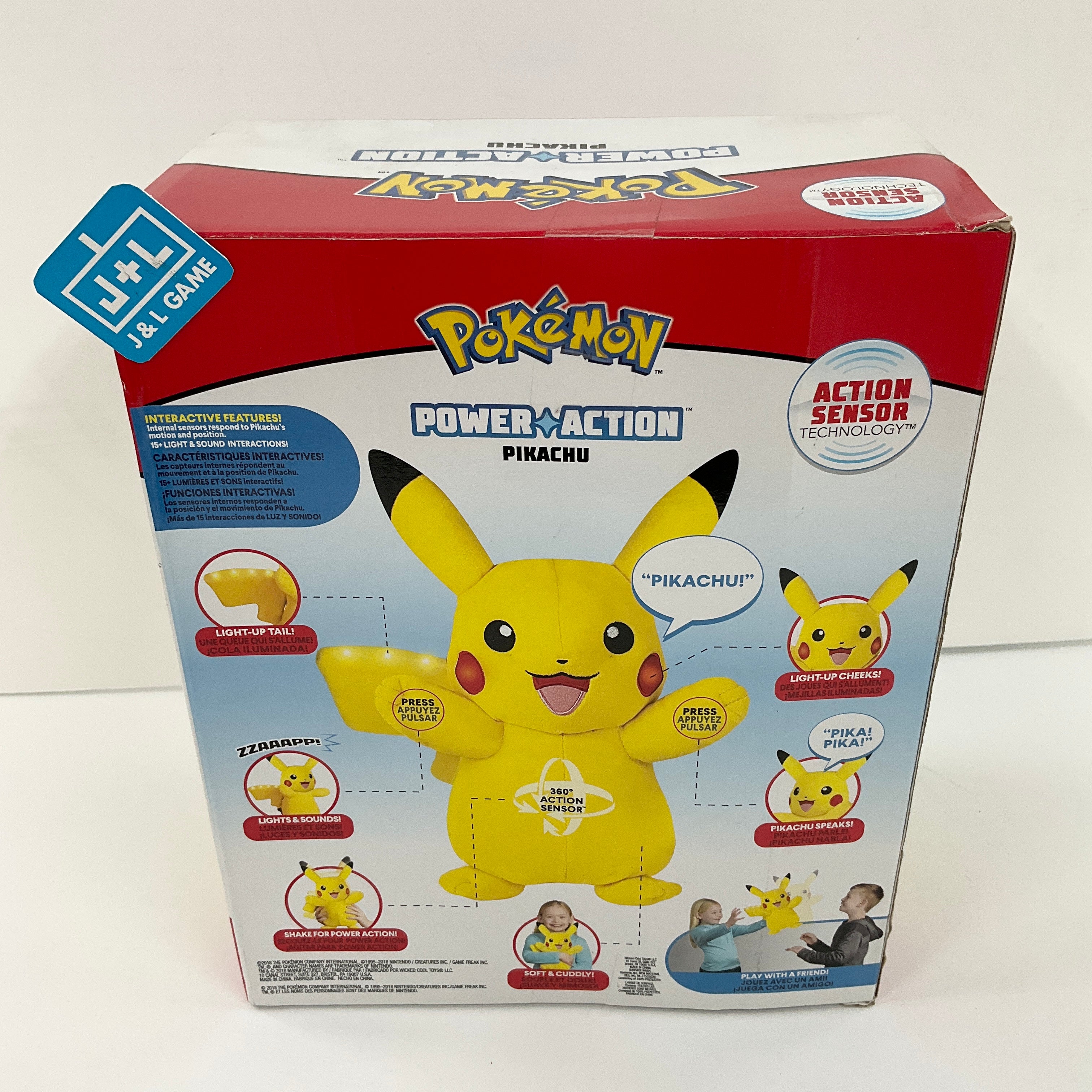 Pokemon Power Action Pikachu Plush - Toys Toy Mega   