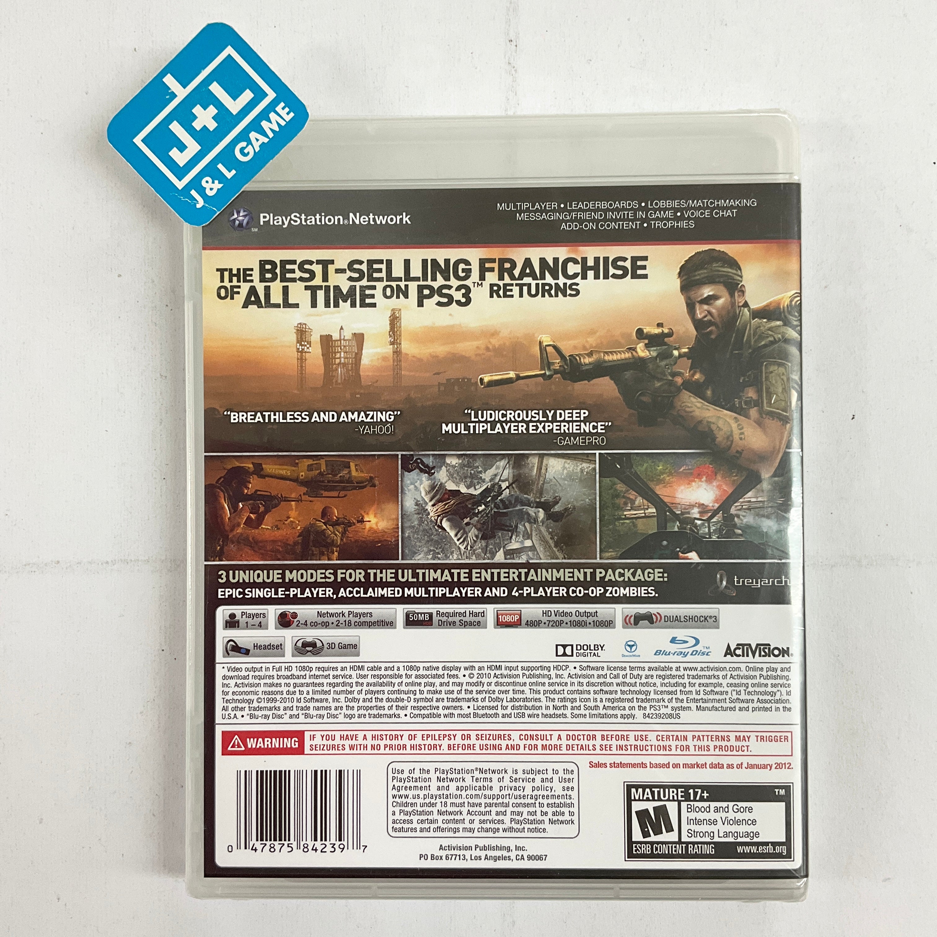 Call of Duty: Black Ops (Value) - (PS3) PlayStation 3 Video Games Activision   