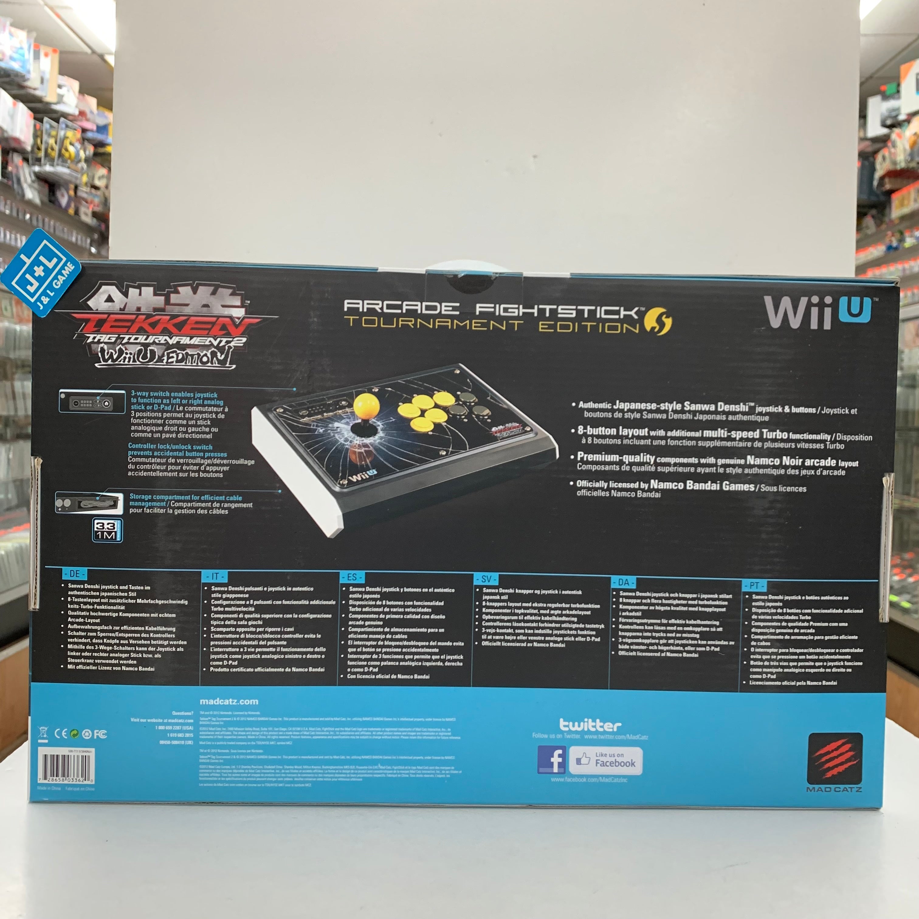 Mad Catz Tekken Tag Tournament 2 Arcade FightStick Tournament Edition - (Wiiu) Nintendo Wii U Accessories Mad Catz   