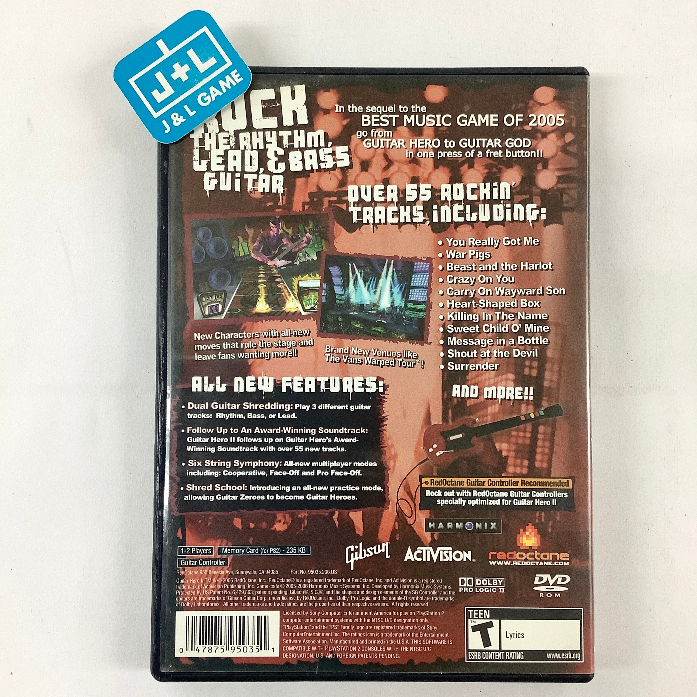 Guitar Hero II - (PS2) PlayStation 2 [Pre-Owned] Video Games RedOctane   
