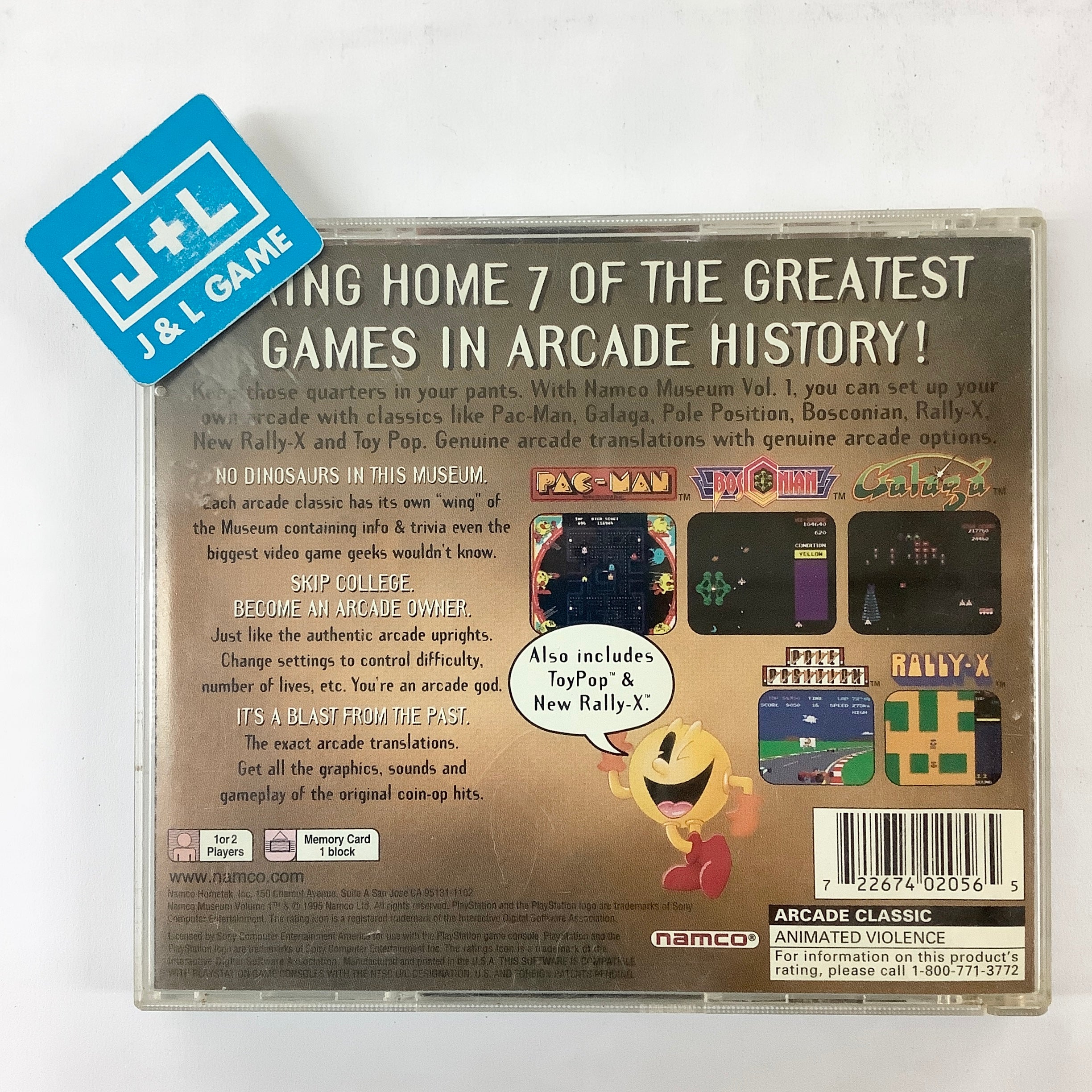 Namco Museum Vol. 1 - (PS1) PlayStation 1 [Pre-Owned] Video Games Namco   