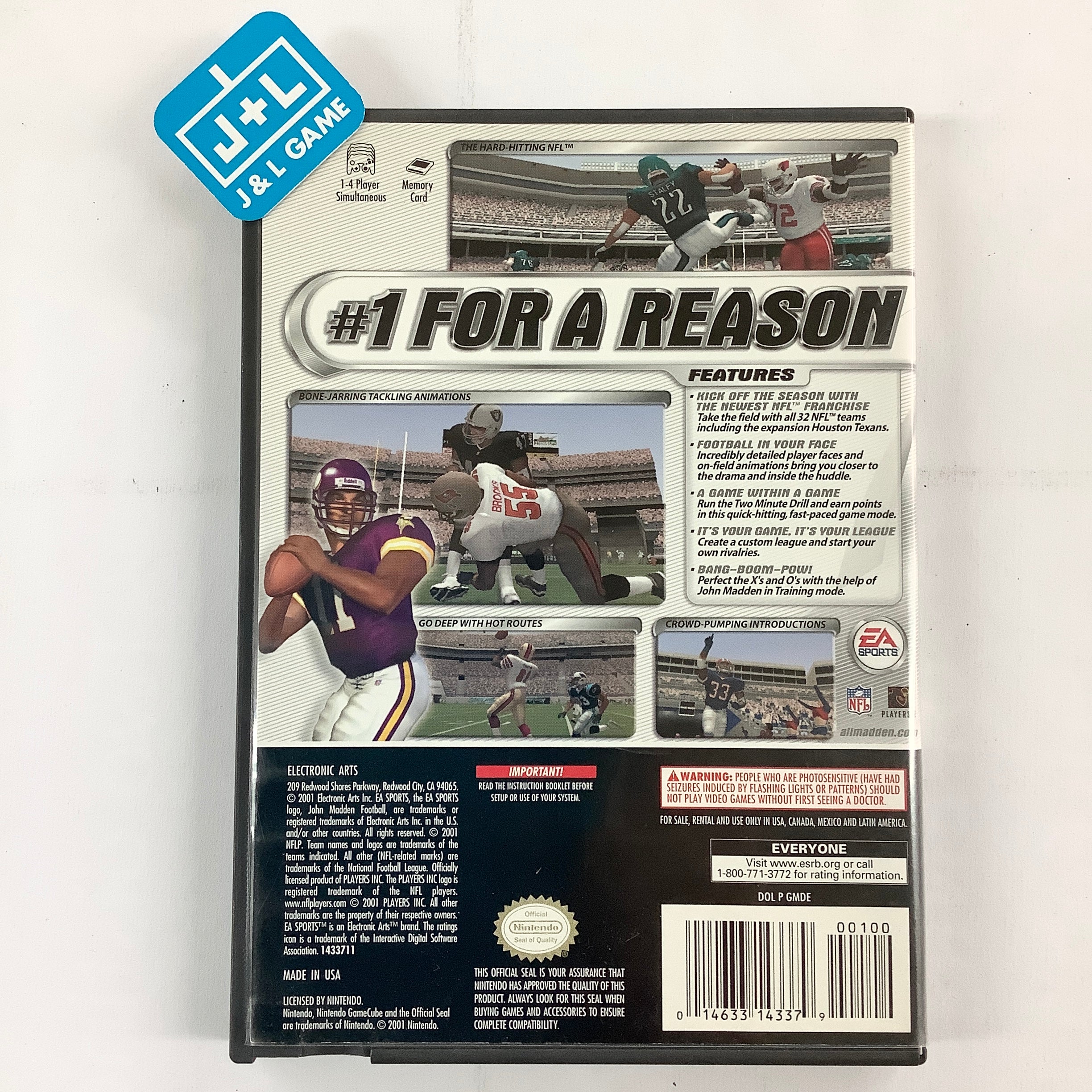 Madden NFL 2002 - (GC) GameCube [Pre-Owned] Video Games EA Sports   