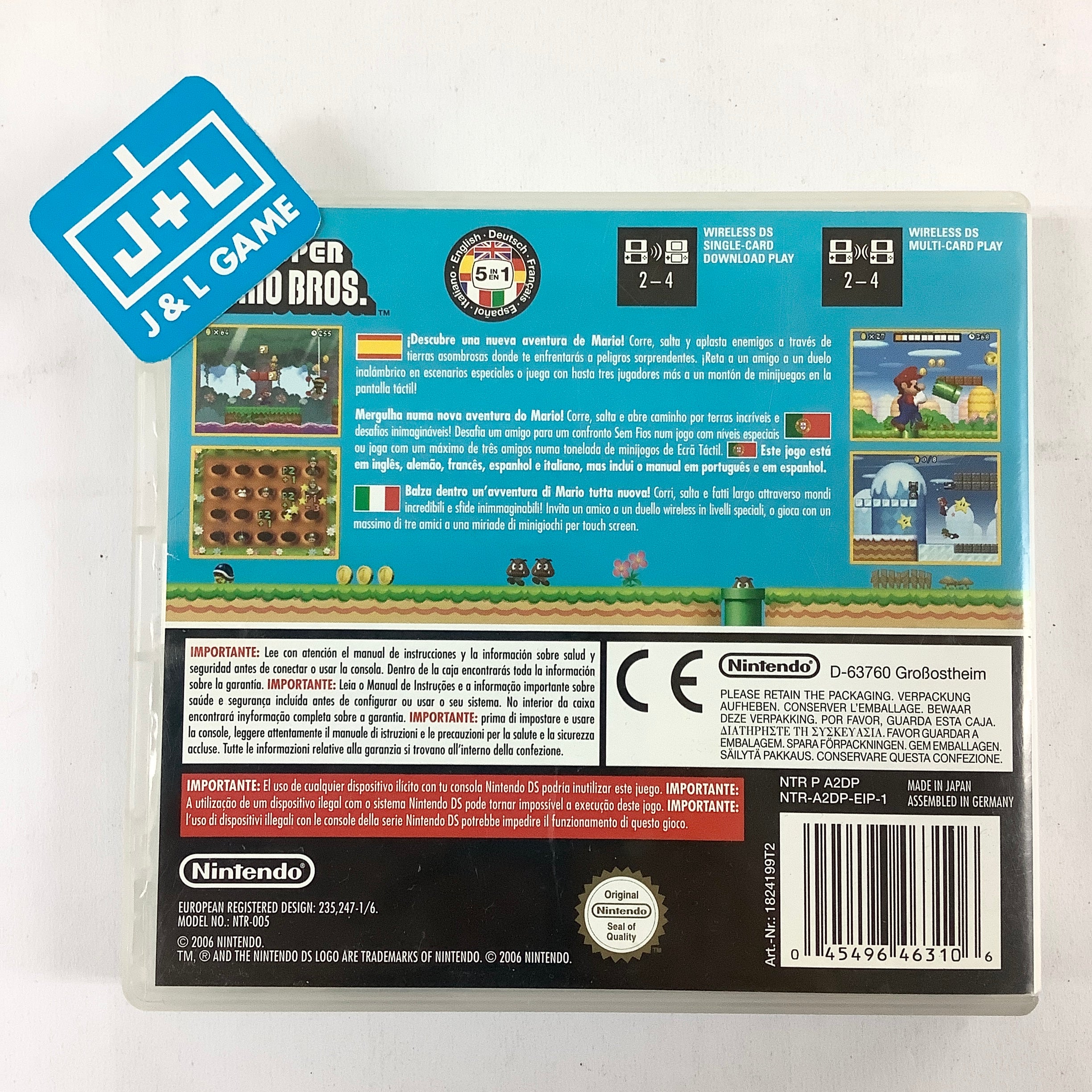 New Super Mario Bros. - (NDS) Nintendo DS [Pre-Owned] (European Import) Video Games Nintendo   