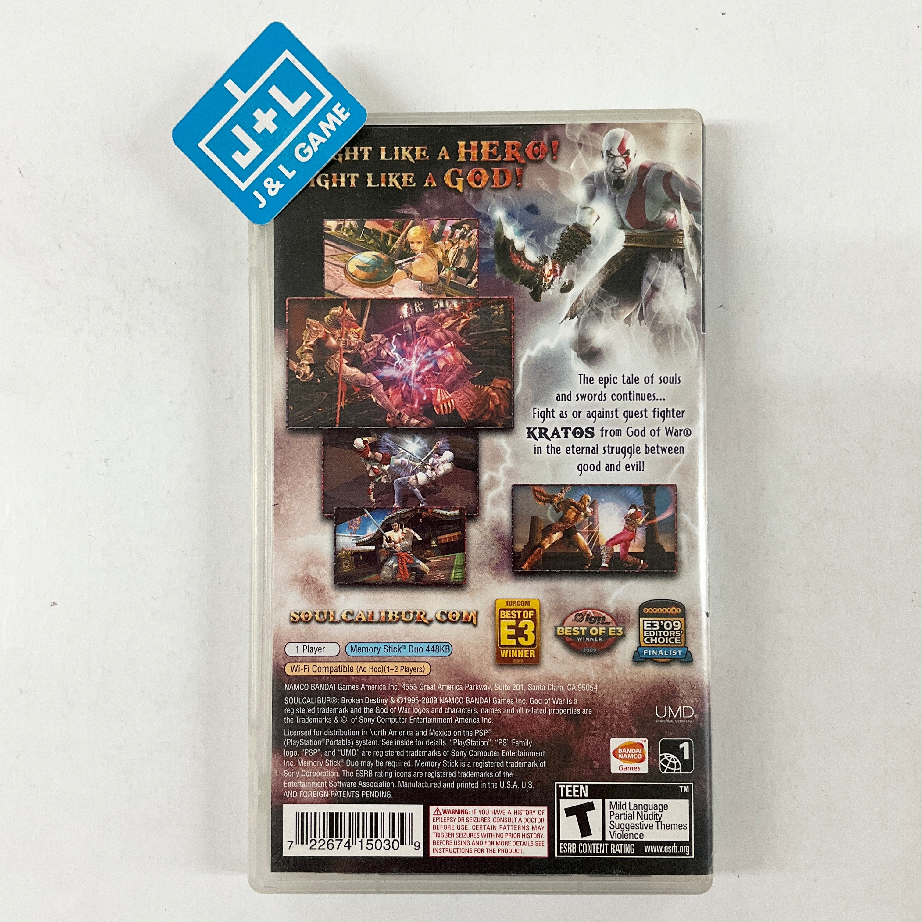 SoulCalibur: Broken Destiny - Sony PSP [Pre-Owned] Video Games Namco Bandai Games   